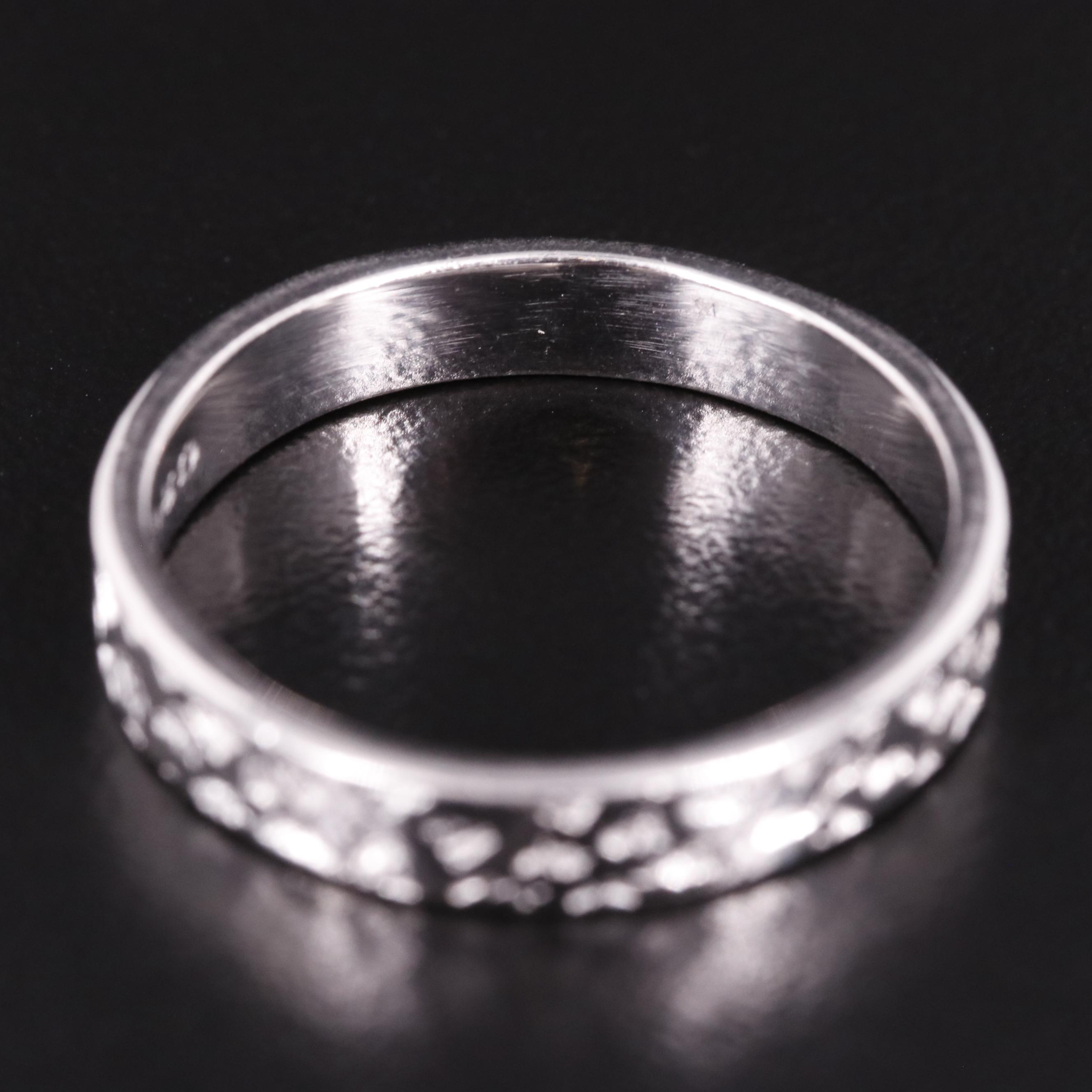 Sterling Dimple Pattern Band