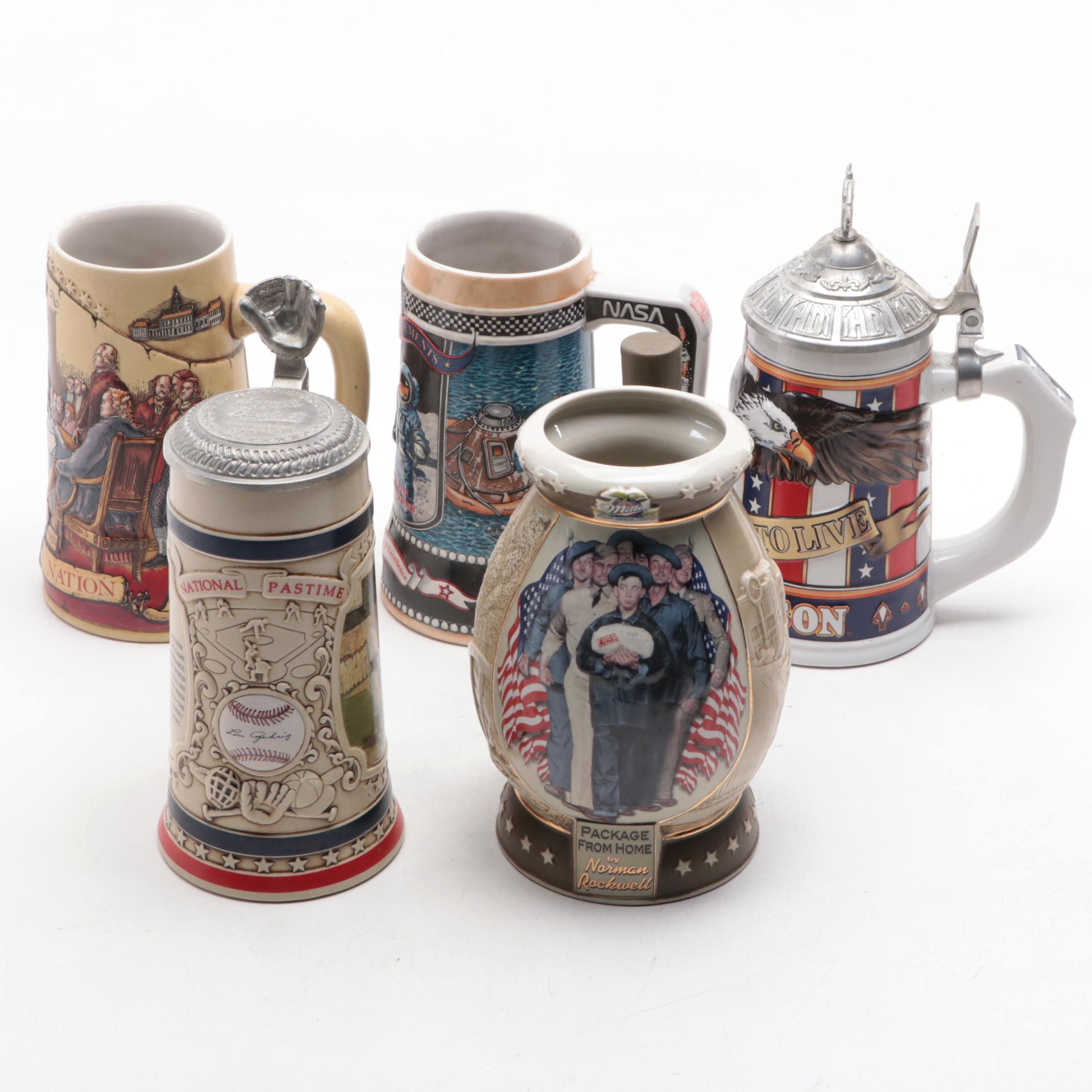 Miller Brewing Co. "Great American Achievements" Beer Stein and More