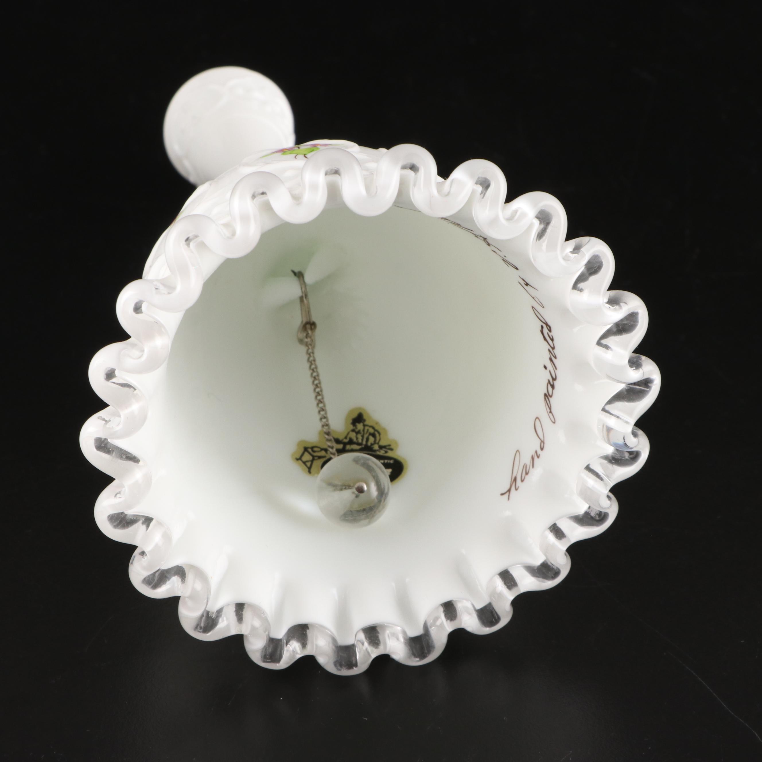 Fenton "Silver Crest Spanish Lace" Cake Stand with Other American Milk Glass