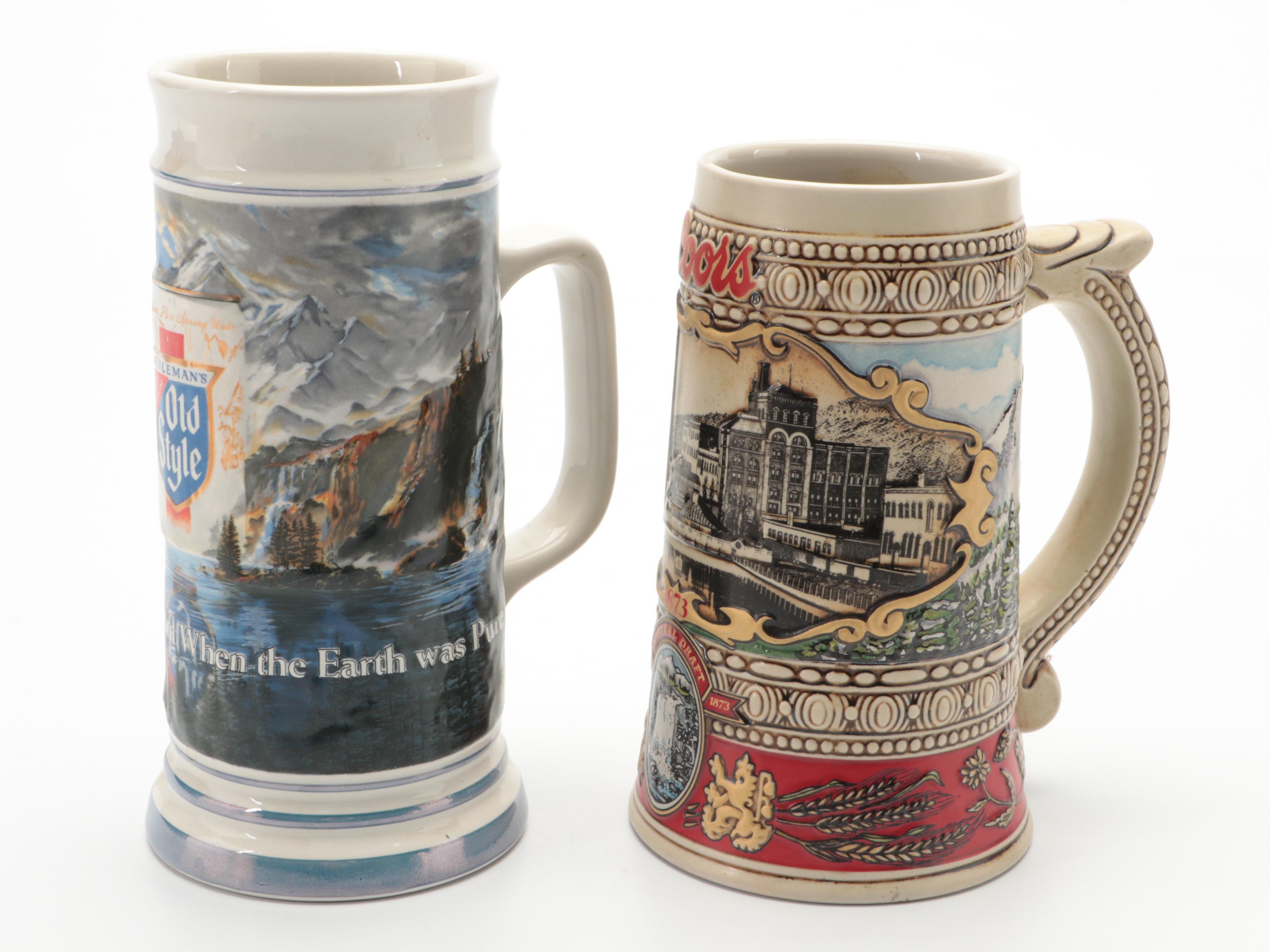 Ceramarte for Miller High Life Limited Edition Ceramic Mug with Other Beer Mugs