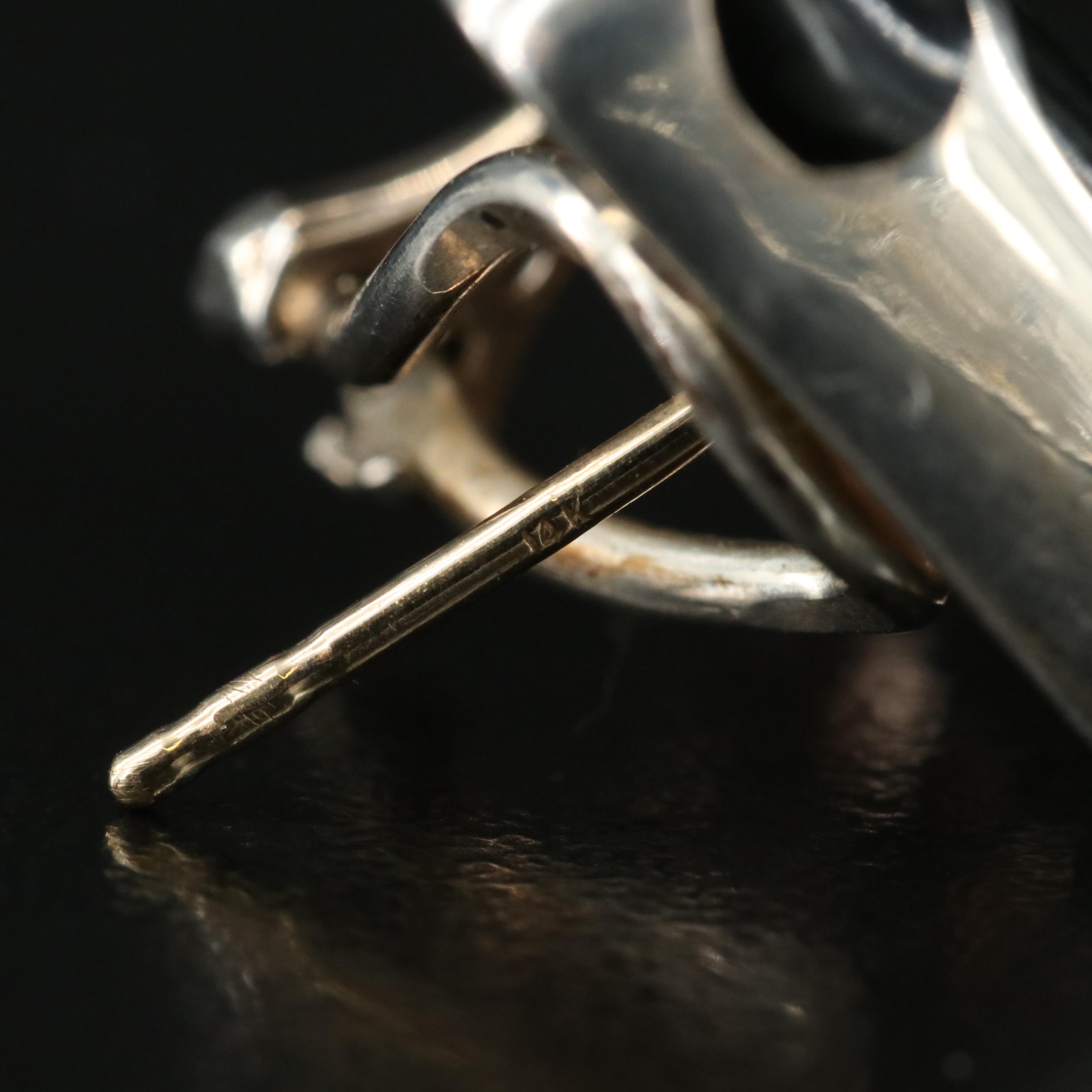 Sterling Enamel Spotted Earrings