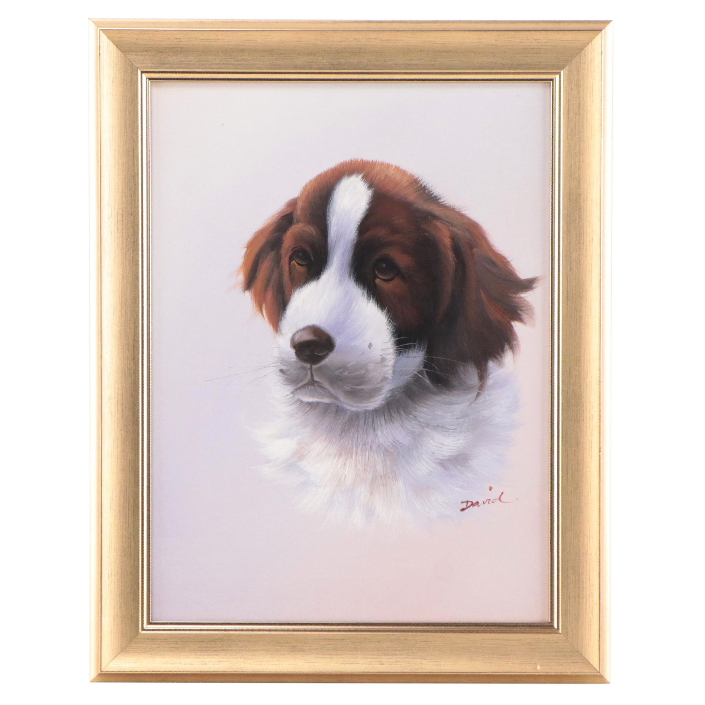 Oil Painting of Dog Portrait