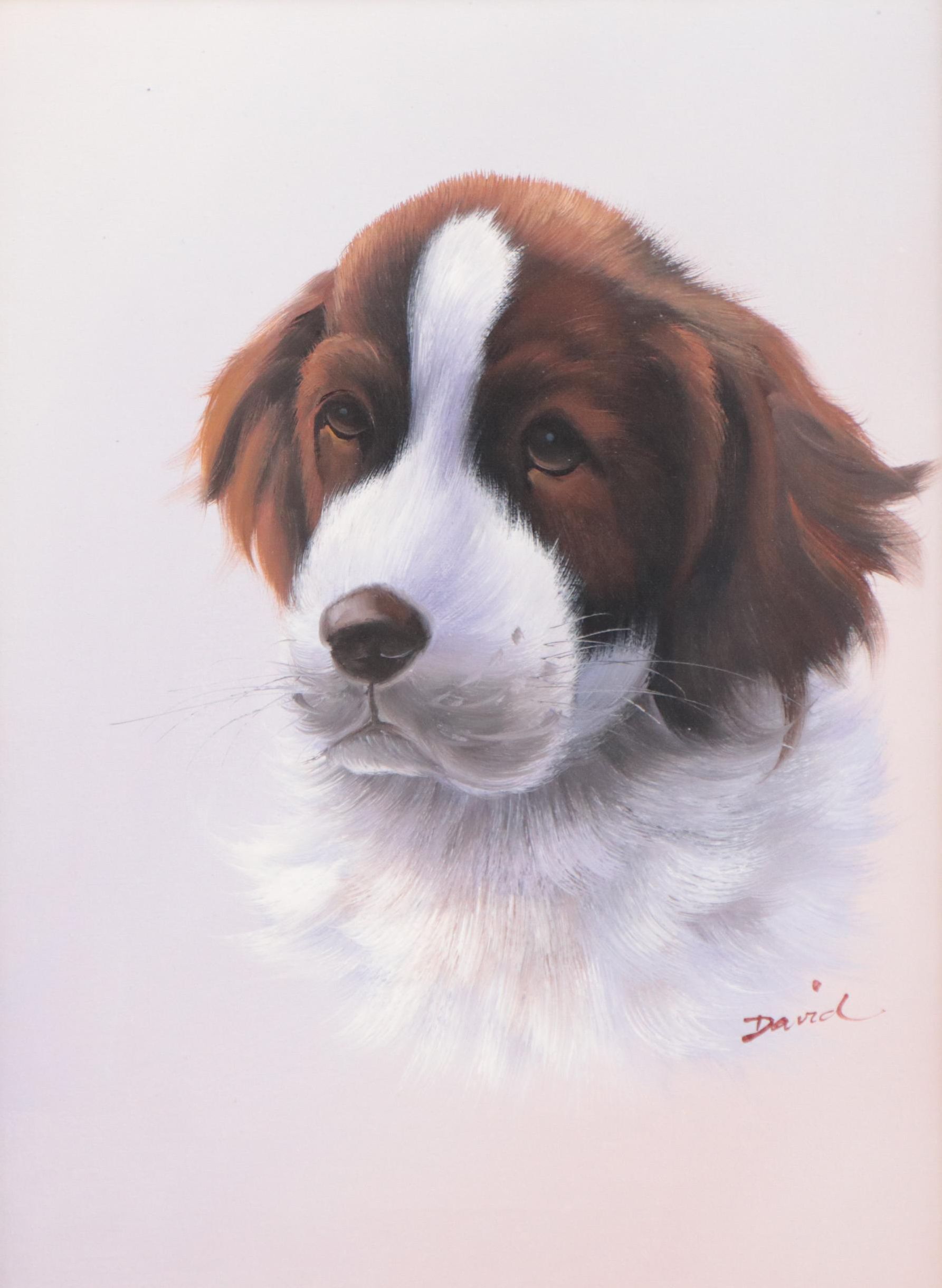 Oil Painting of Dog Portrait