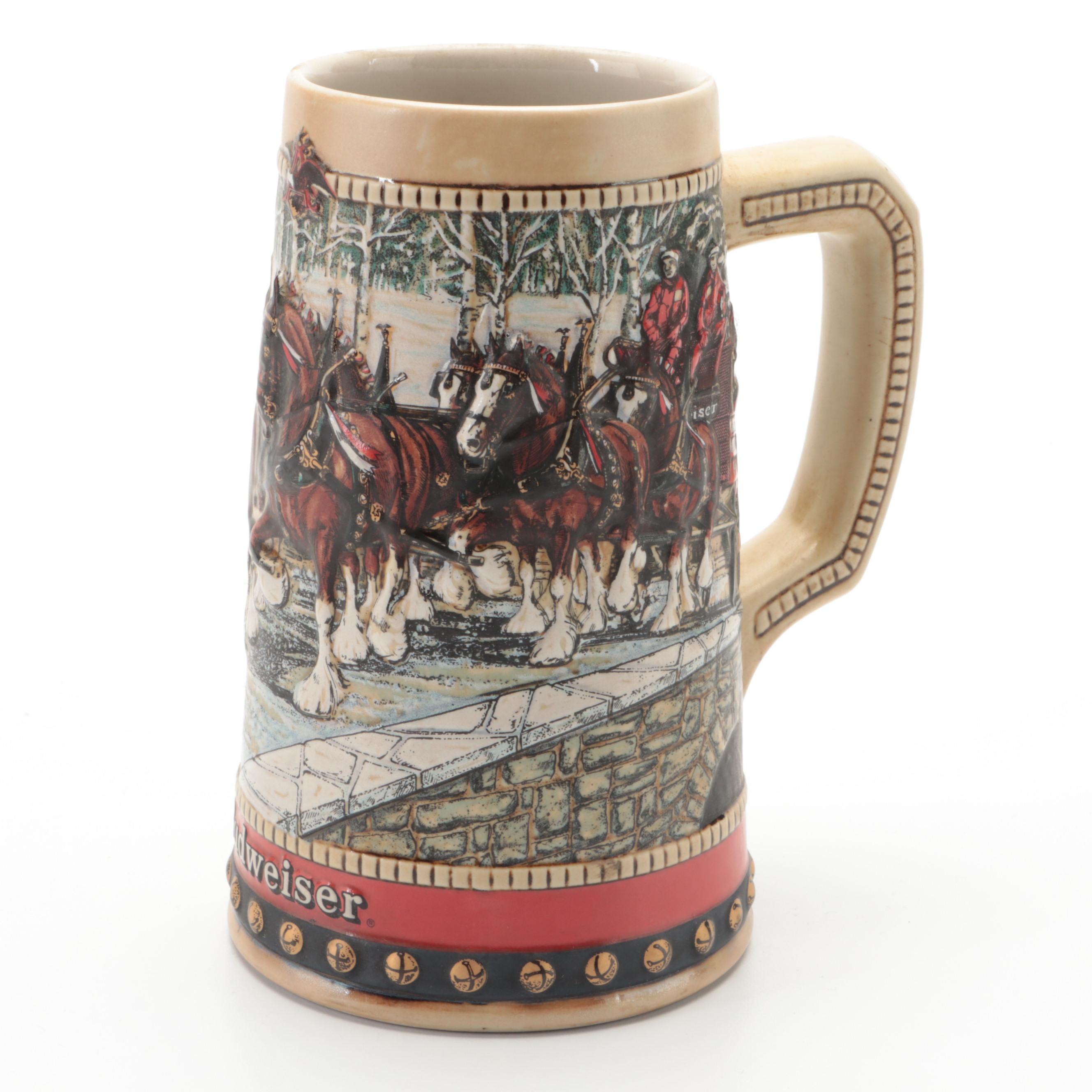 Anheuser-Busch Budweiser Holiday and More Clydesdale Beer Steins