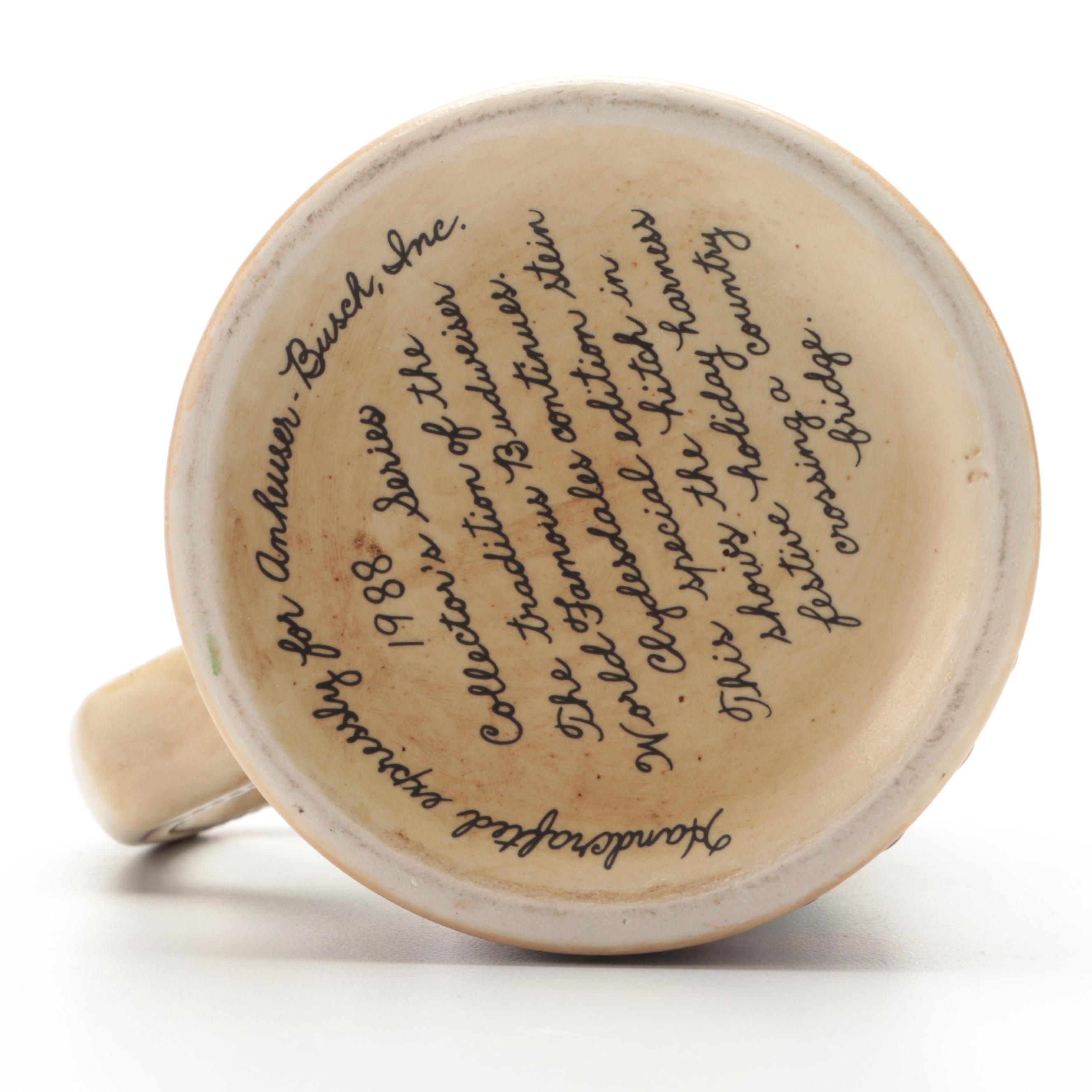 Anheuser-Busch Budweiser Holiday and More Clydesdale Beer Steins