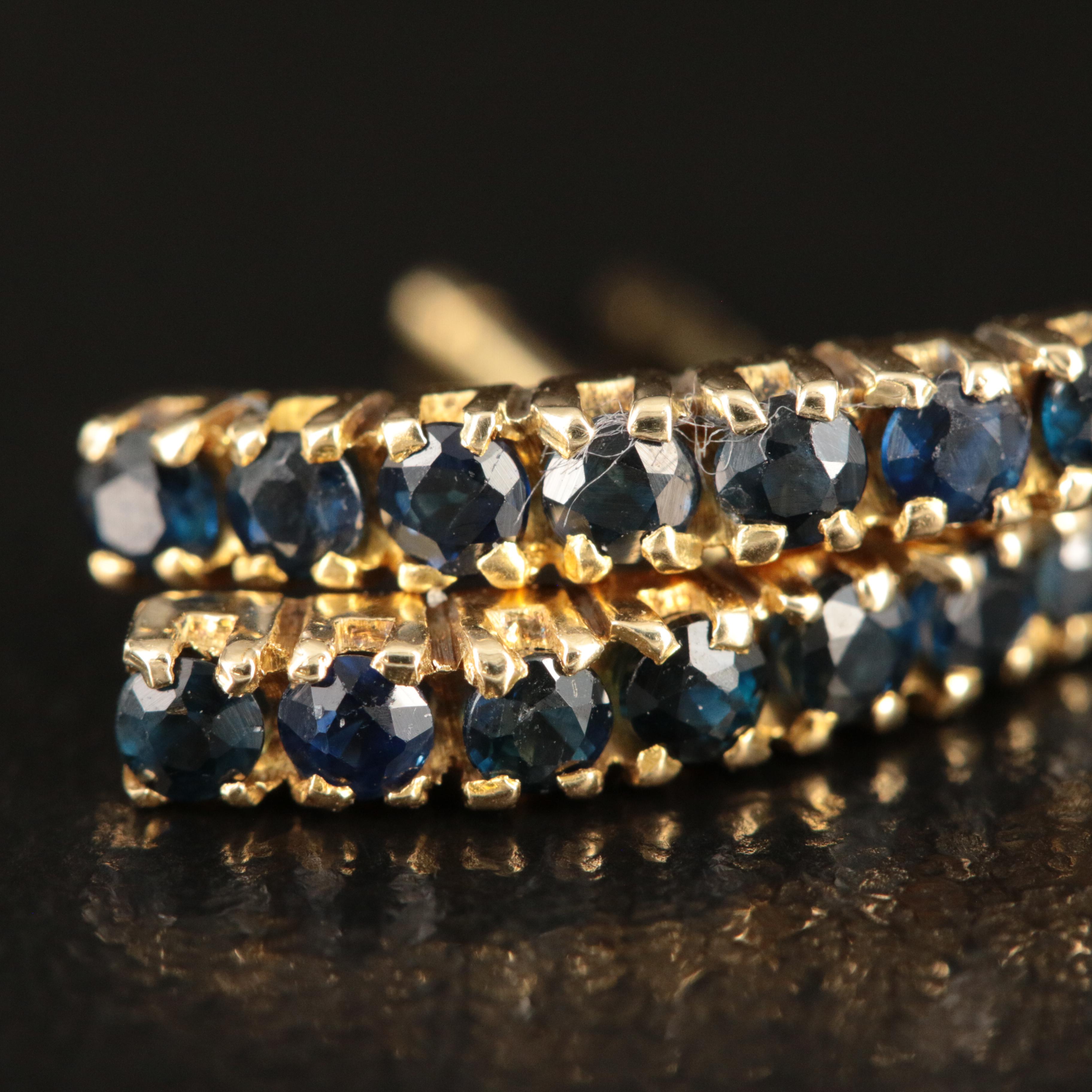 14K Sapphire Earrings