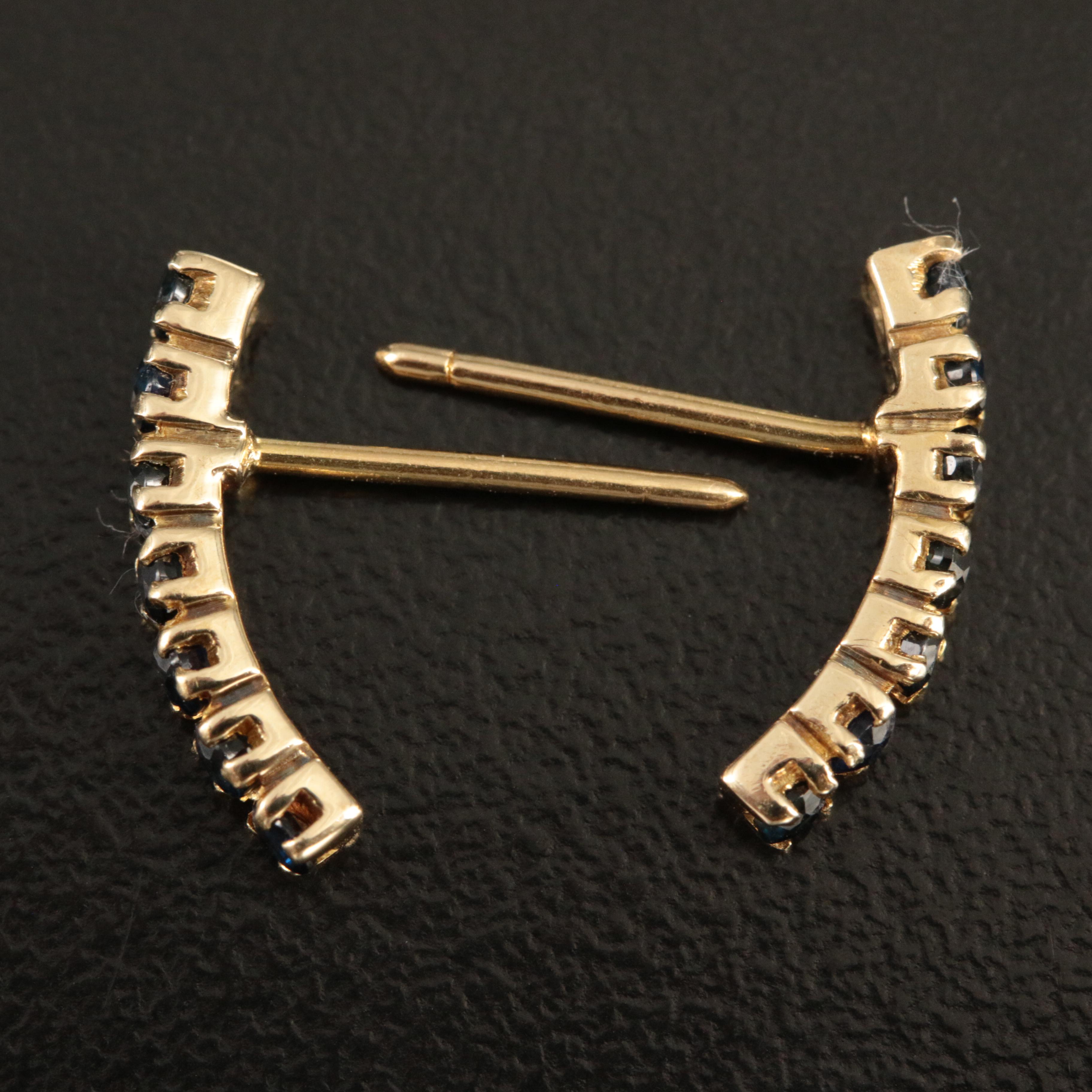 14K Sapphire Earrings