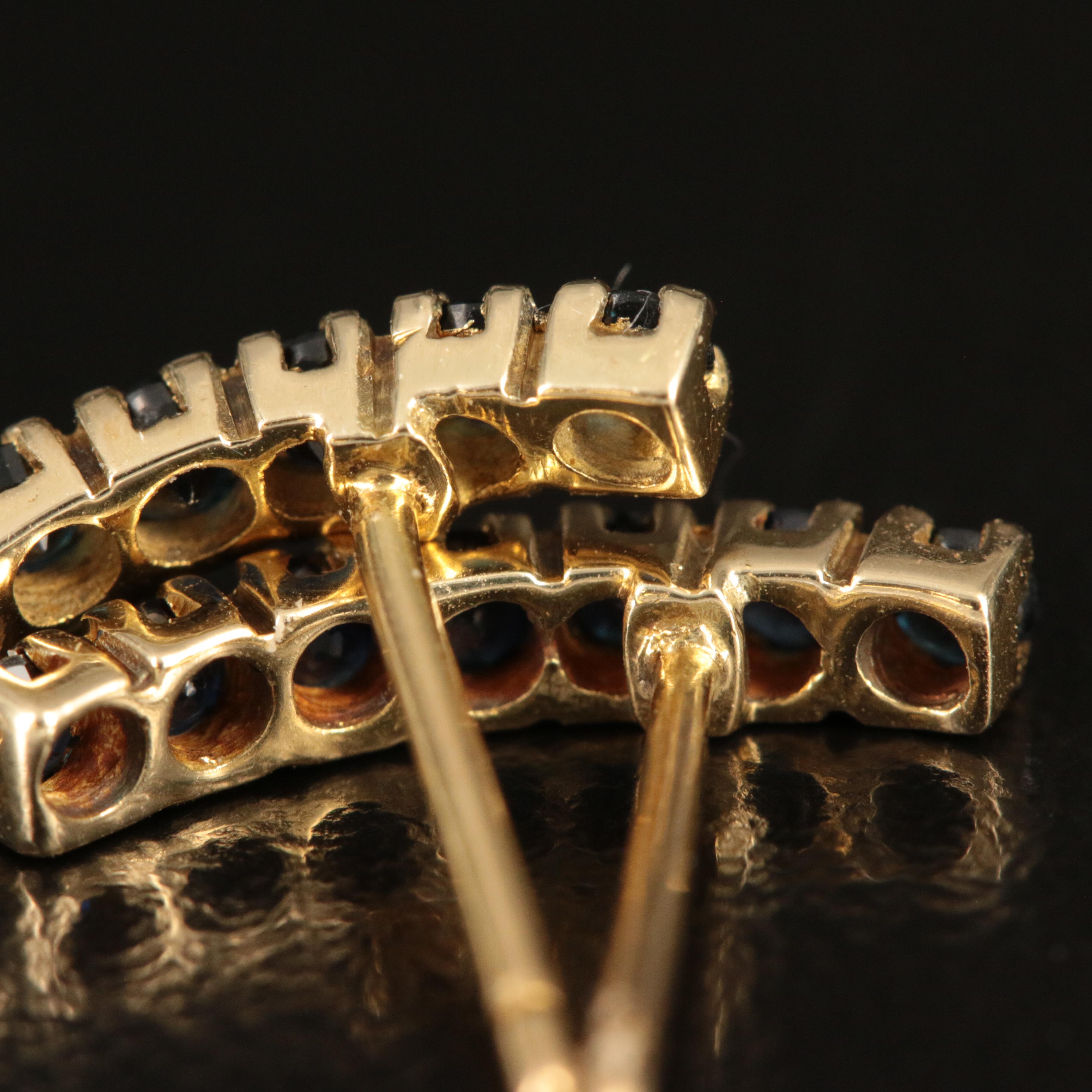 14K Sapphire Earrings