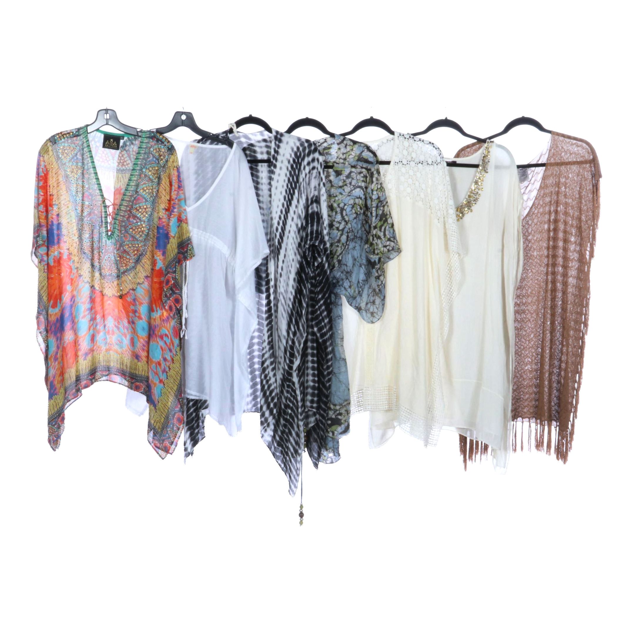 Assorted Kaftans and Cover-Ups Featuring Rachel Roy, Echo, & More