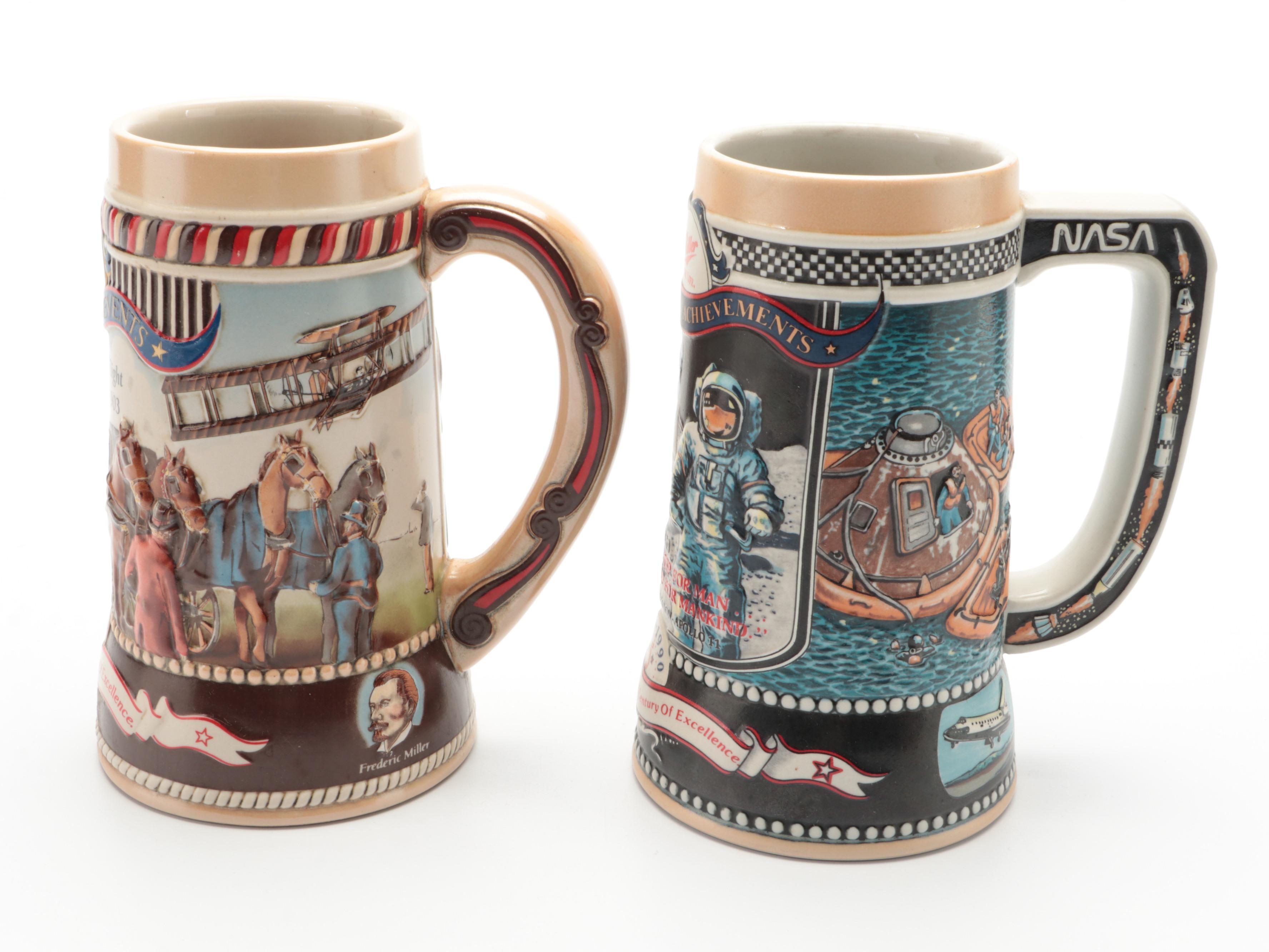 Miller High Life "Great American Achievements" and More Ceramic Beer Steins