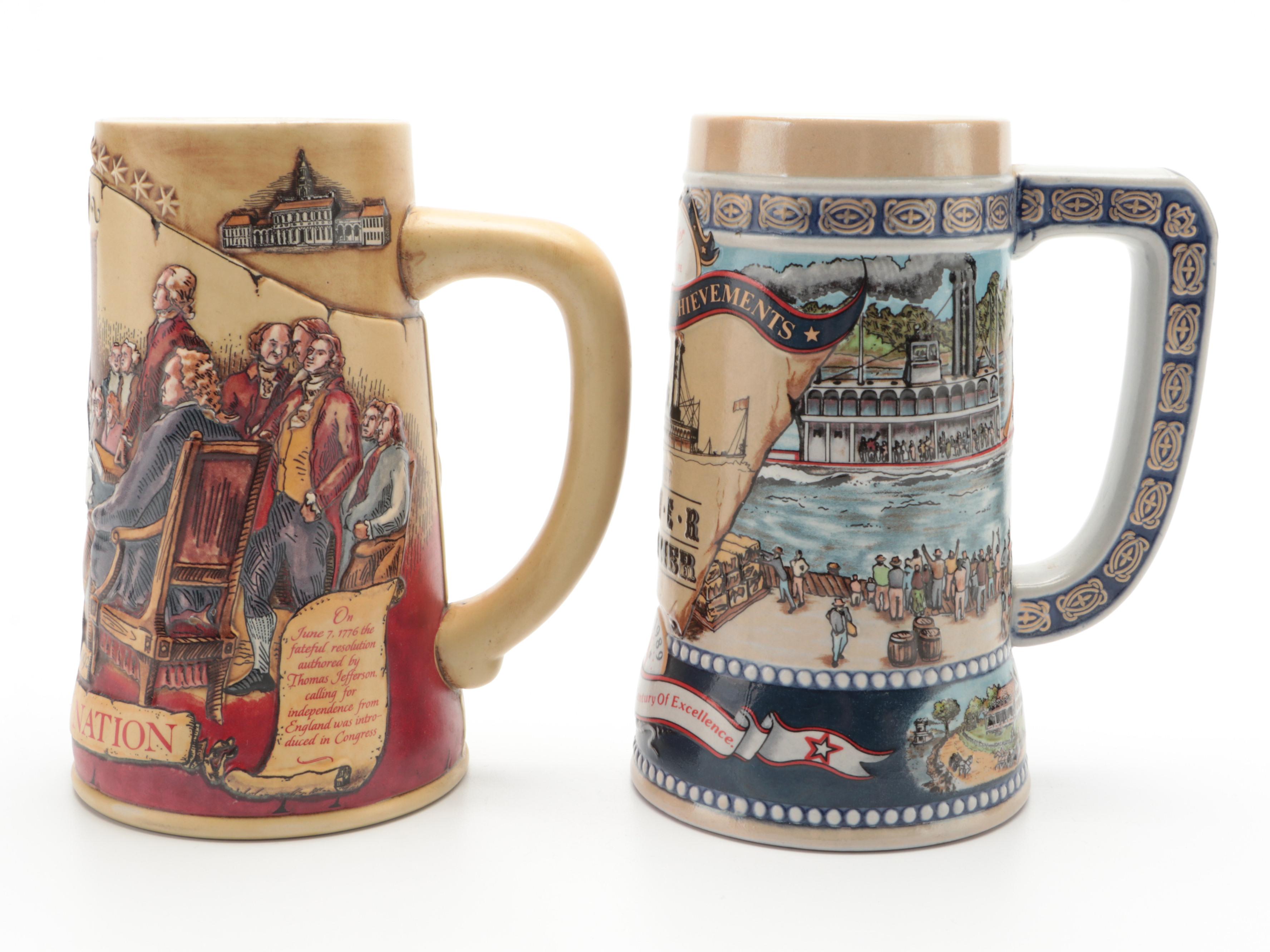 Miller High Life "Great American Achievements" and More Ceramic Beer Steins