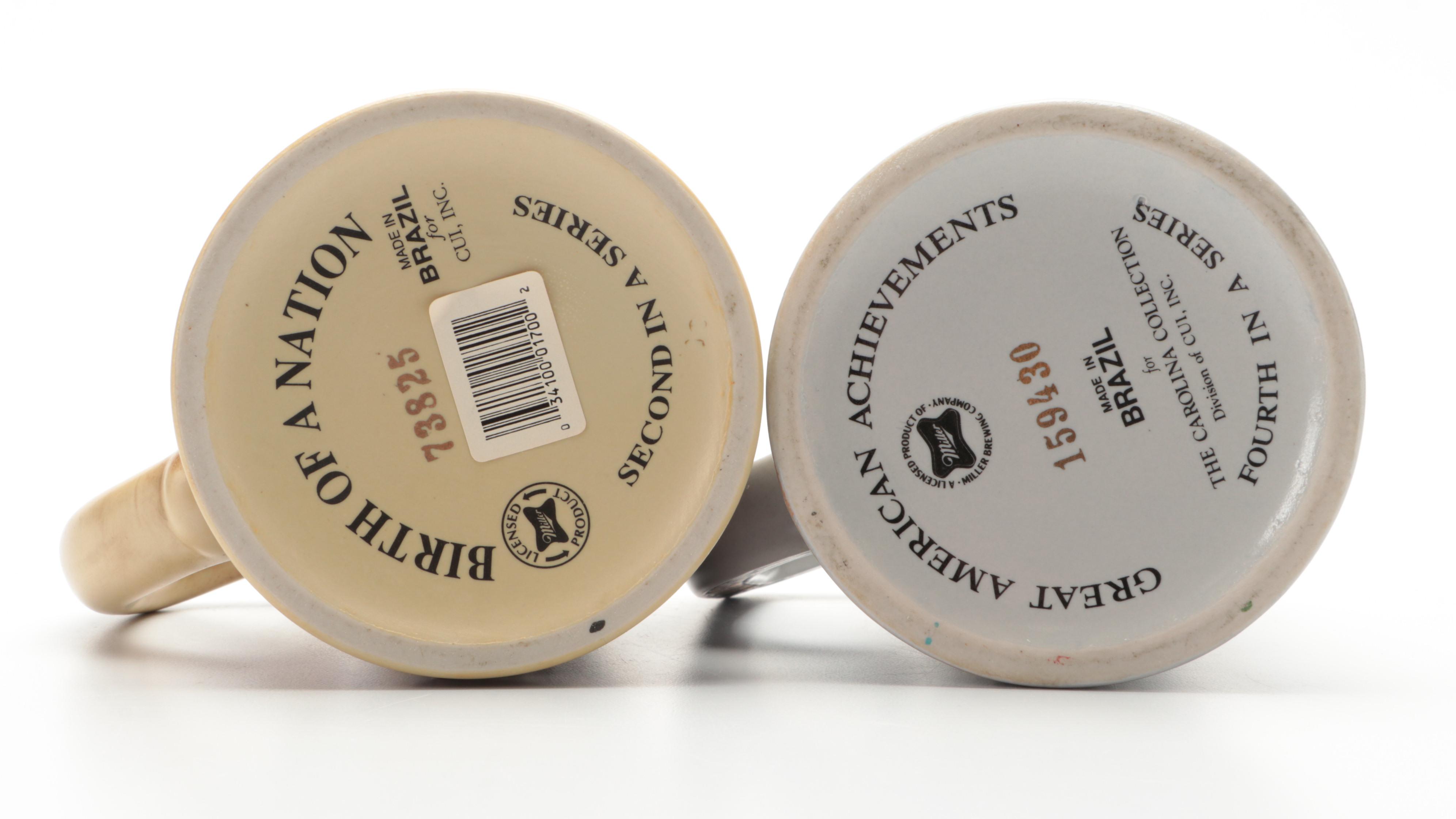 Miller High Life "Great American Achievements" and More Ceramic Beer Steins