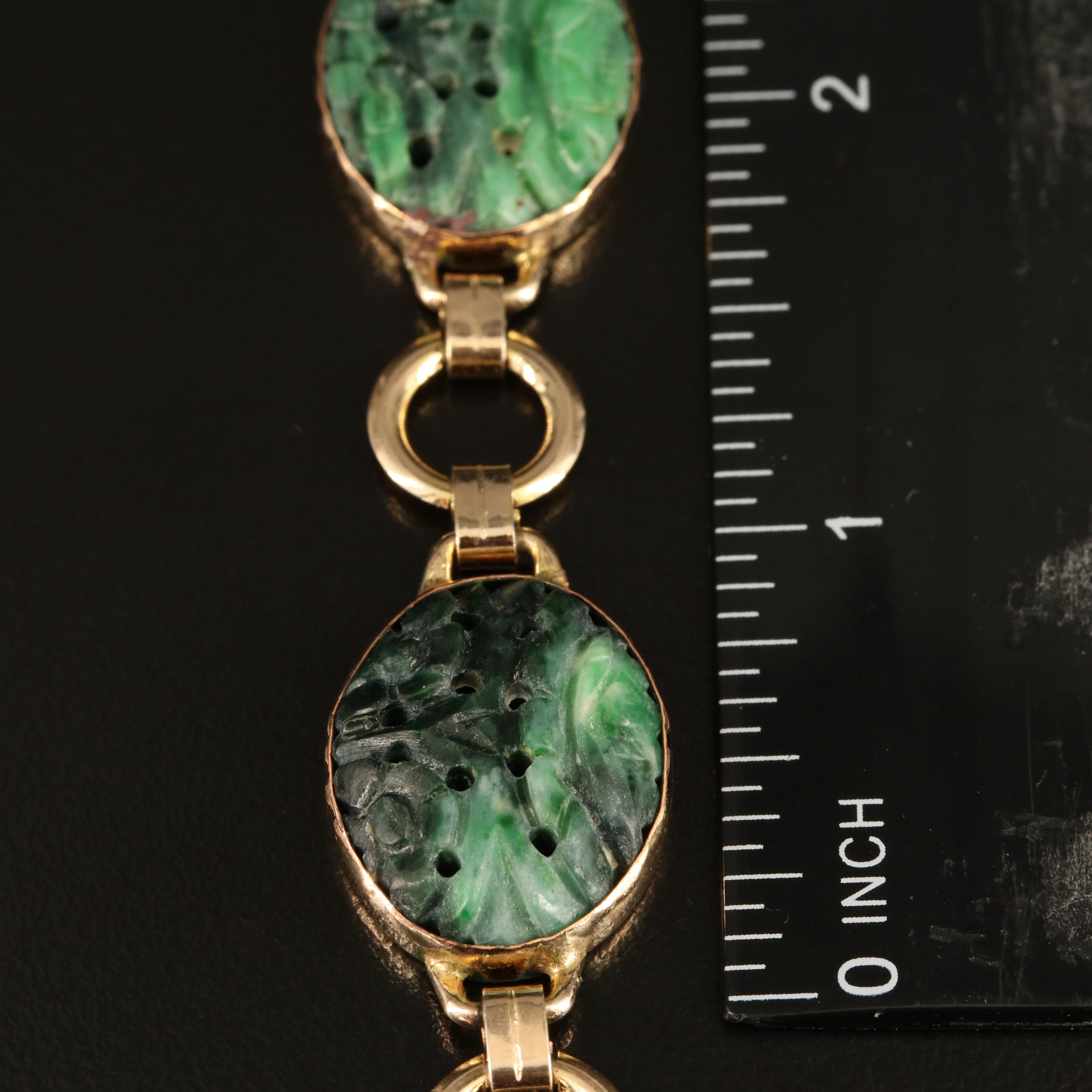 Vintage Jadeite and Rhinestone Jewelry