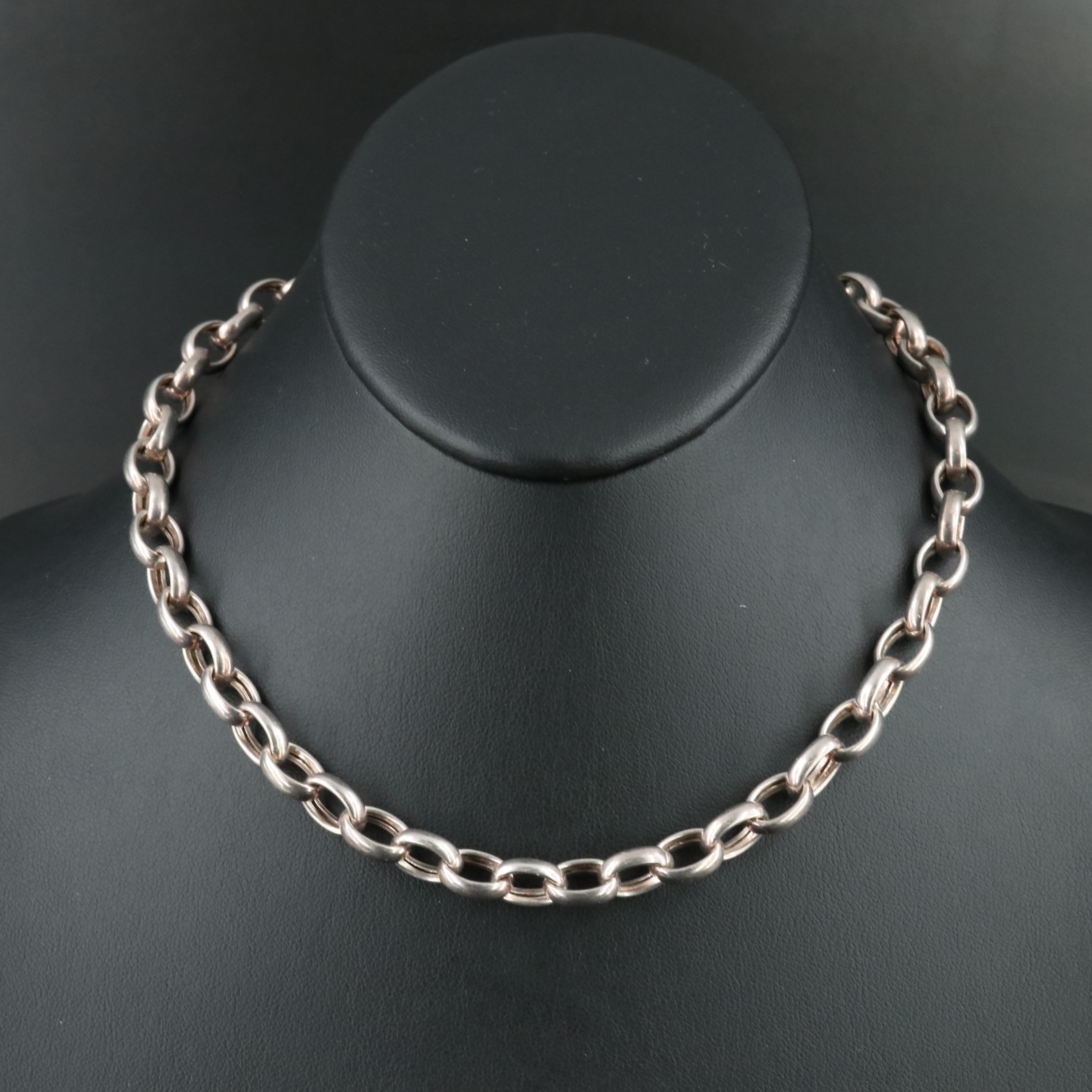 Sterling Cable Chain Necklace