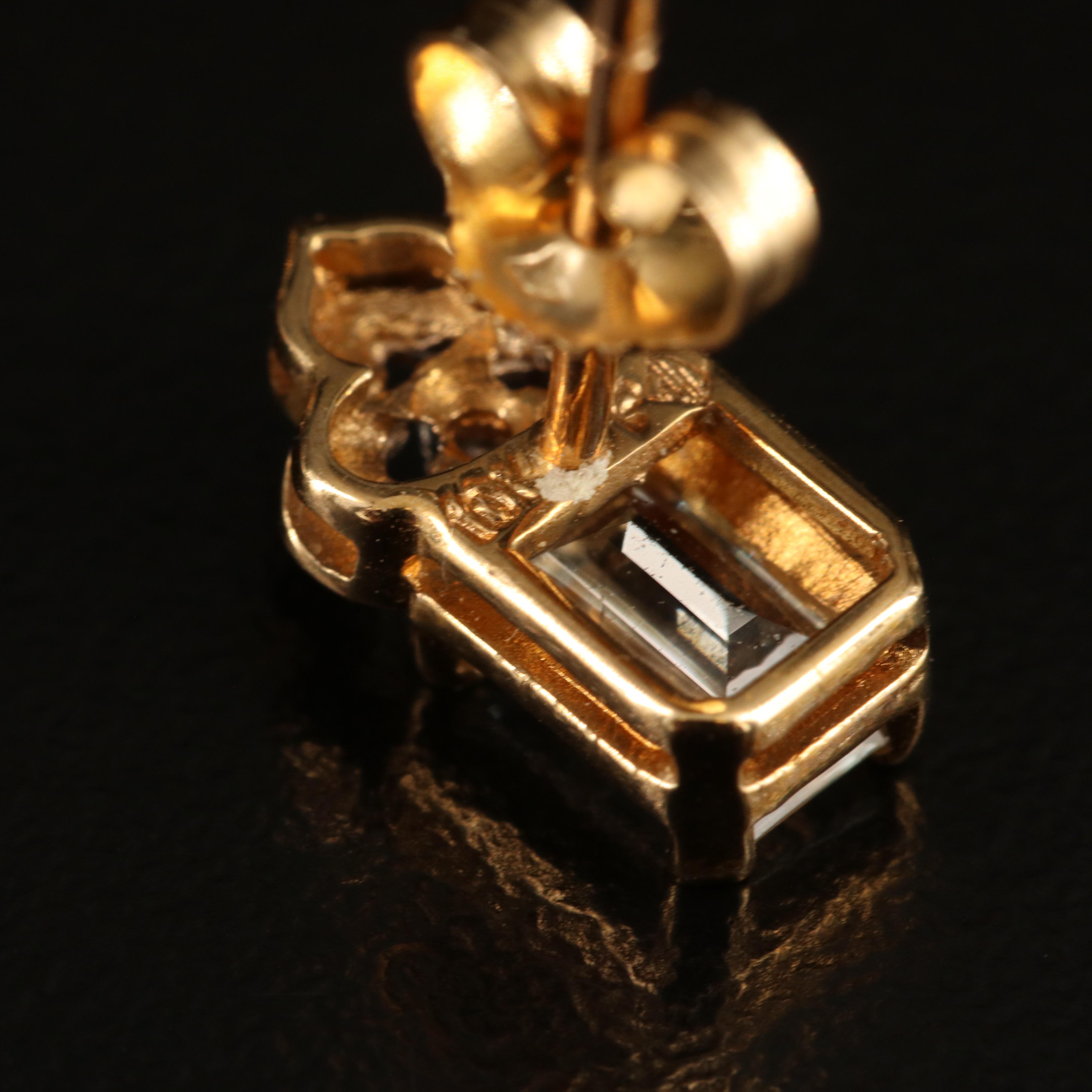 10K and 14K Earrings with Aquamarine, Coral and Diamonds