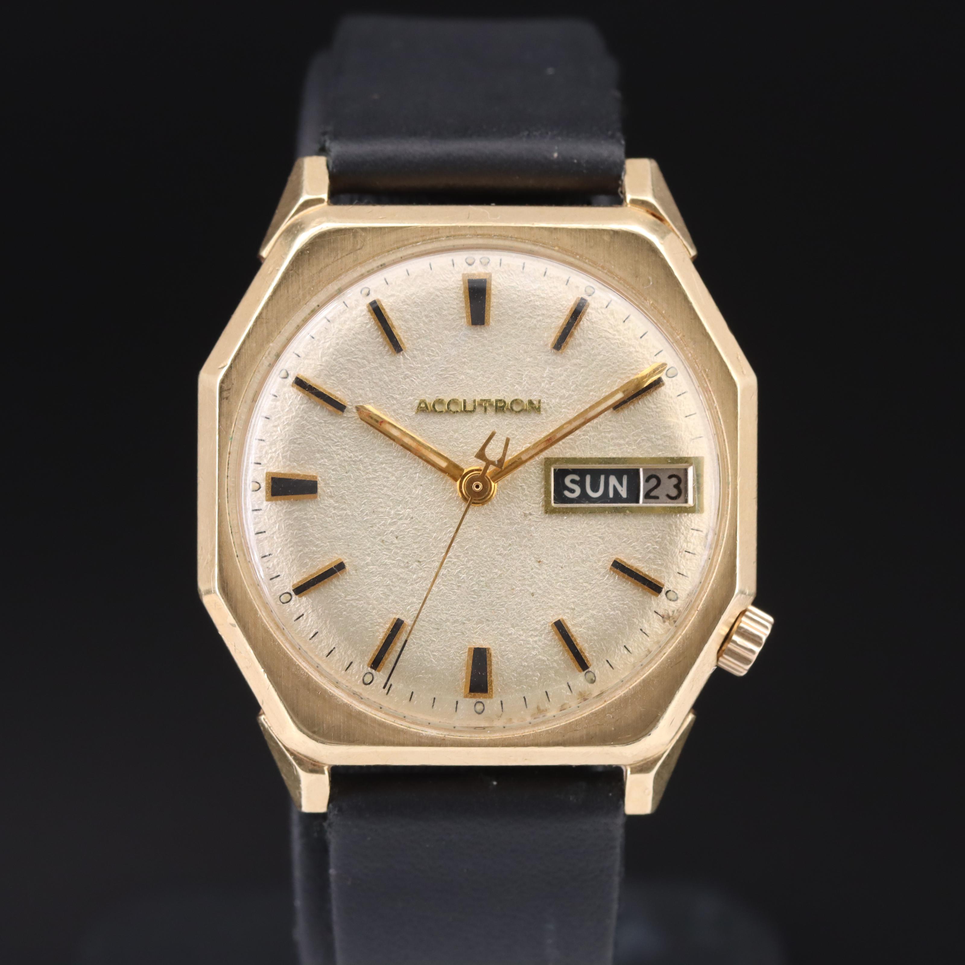 Vintage Bulova Accutron Day-Date Watch