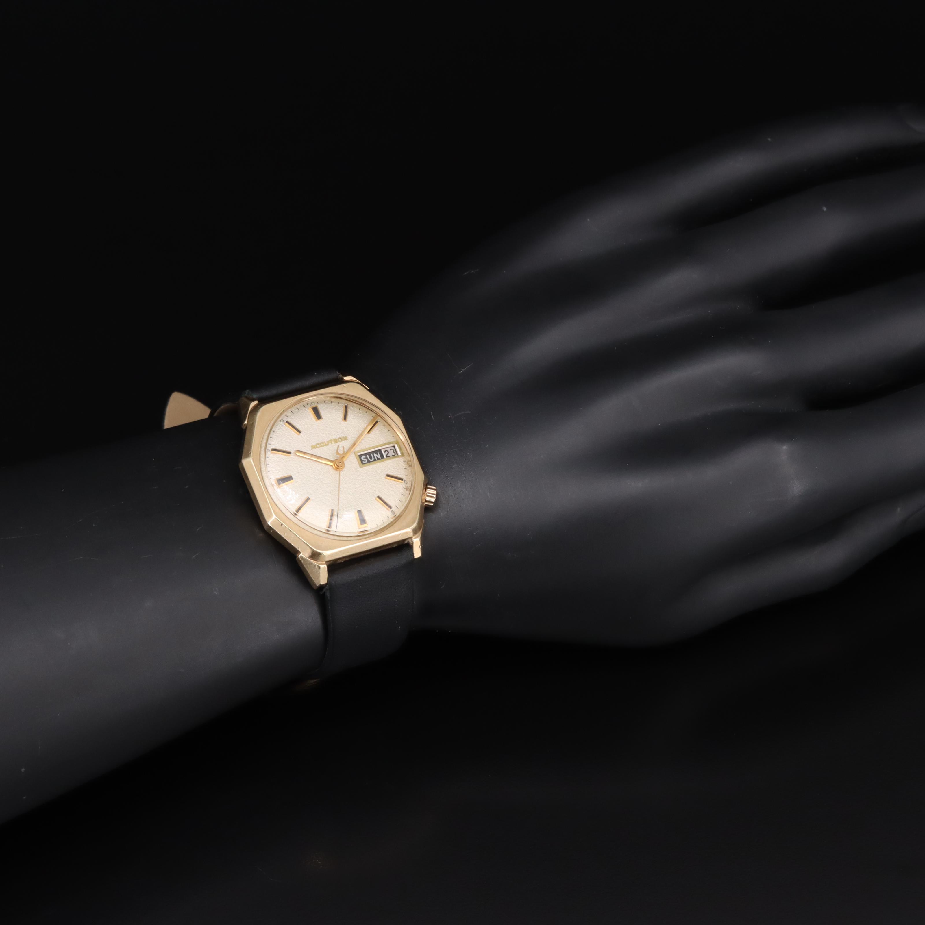 Vintage Bulova Accutron Day-Date Watch