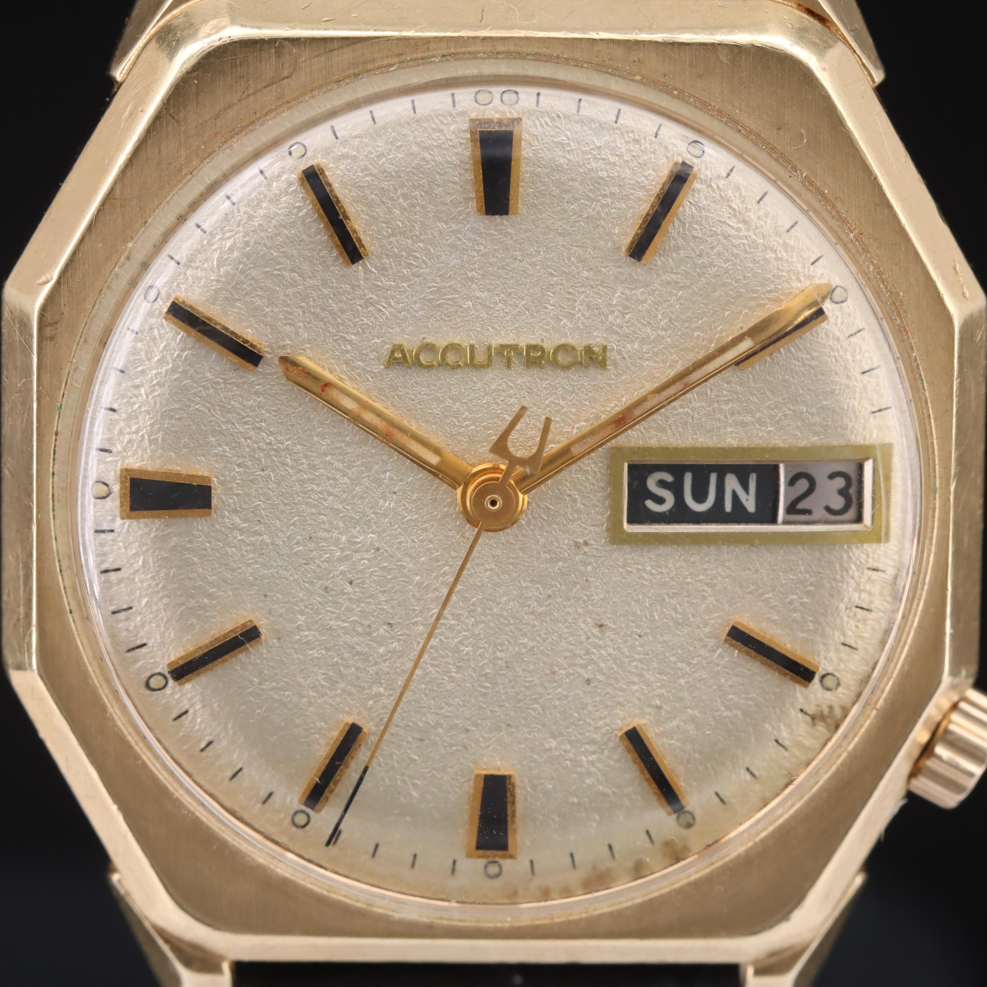 Vintage Bulova Accutron Day-Date Watch
