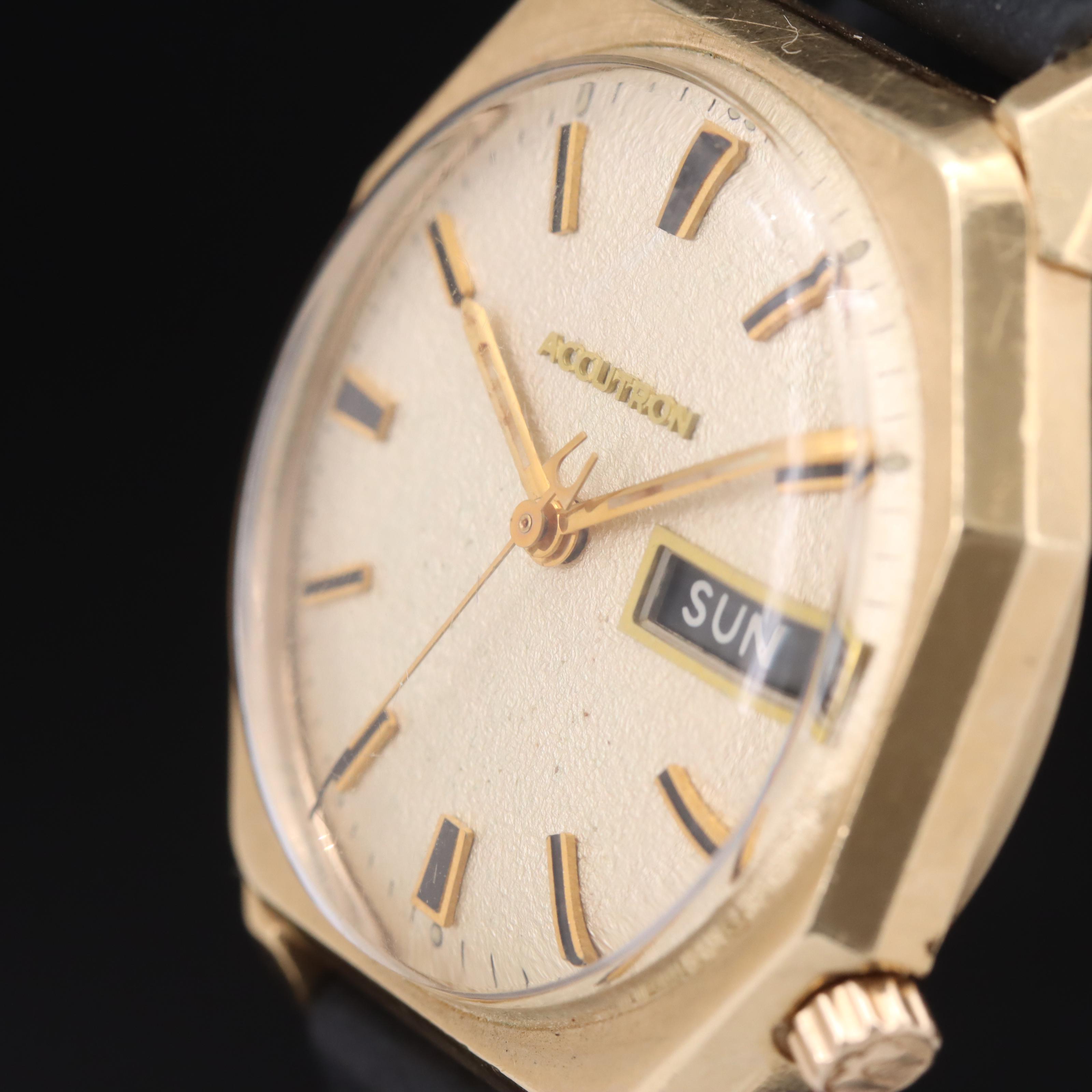 Vintage Bulova Accutron Day-Date Watch