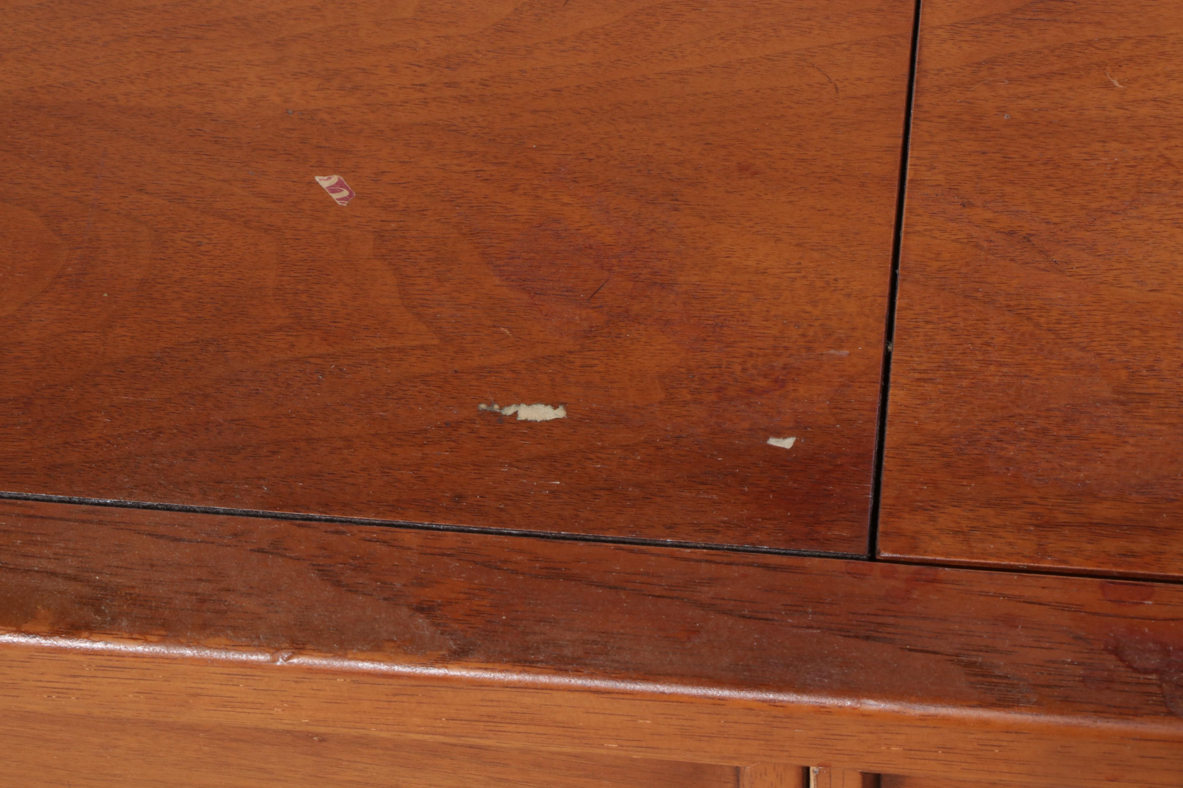 Compass by Drexel Walnut Dresser with Folding Mirror, Mid to Late 20th Century