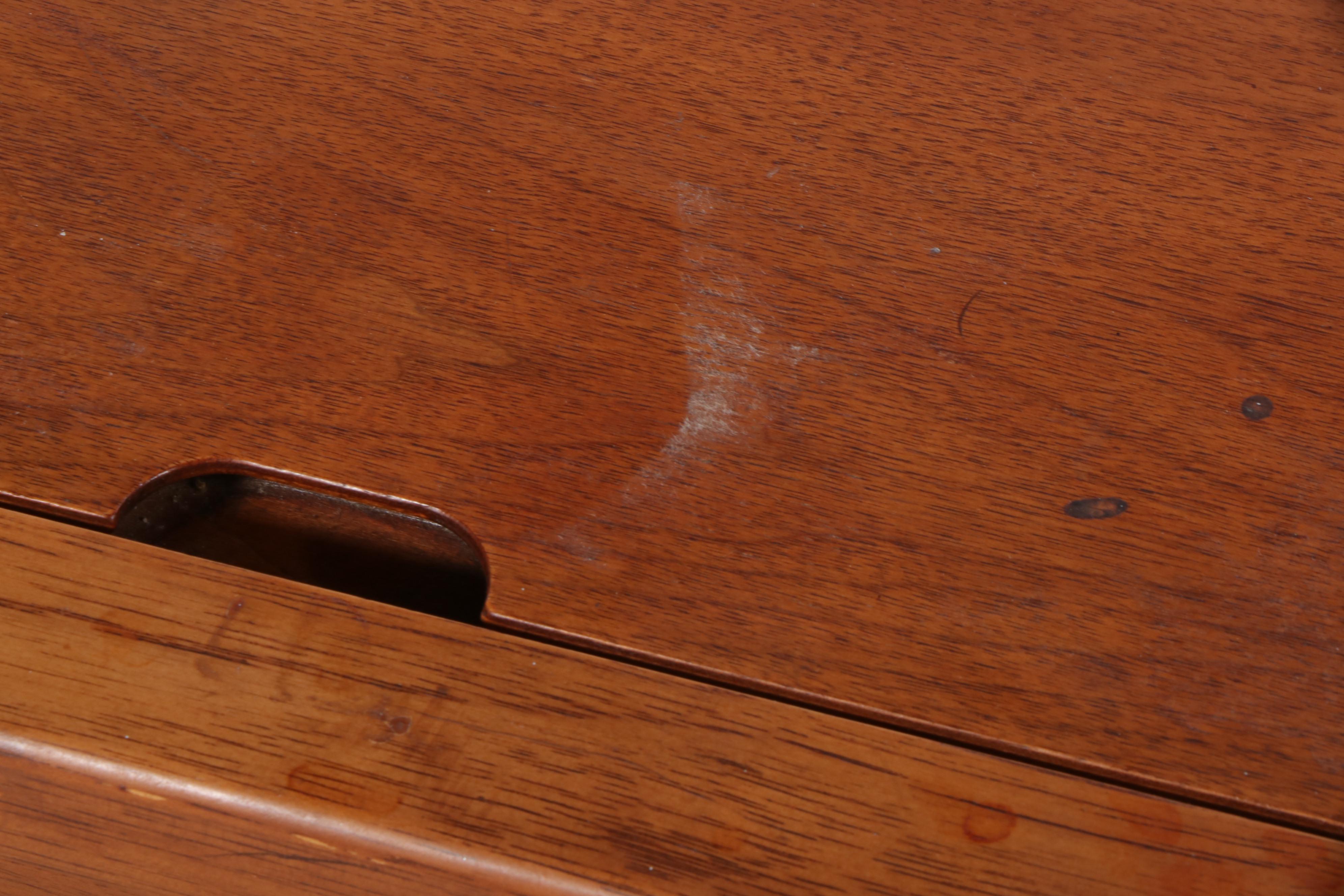 Compass by Drexel Walnut Dresser with Folding Mirror, Mid to Late 20th Century