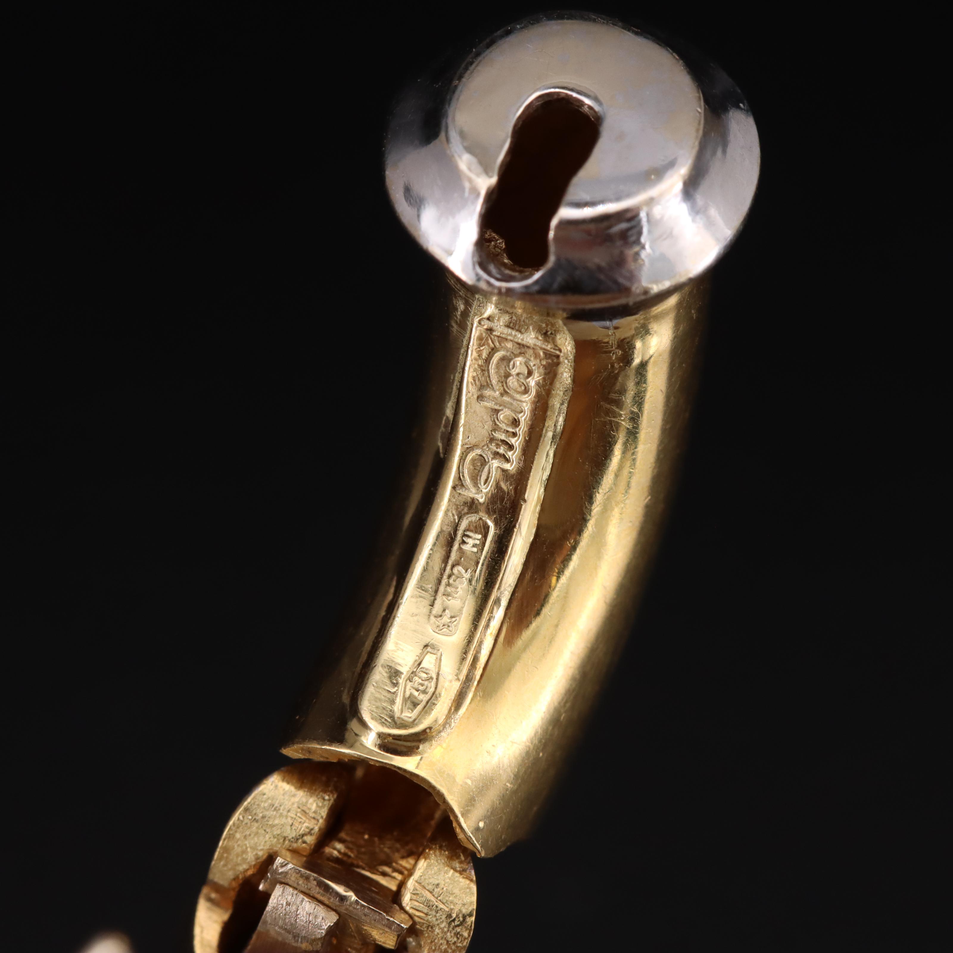 Italian 18K Hoop Earrings