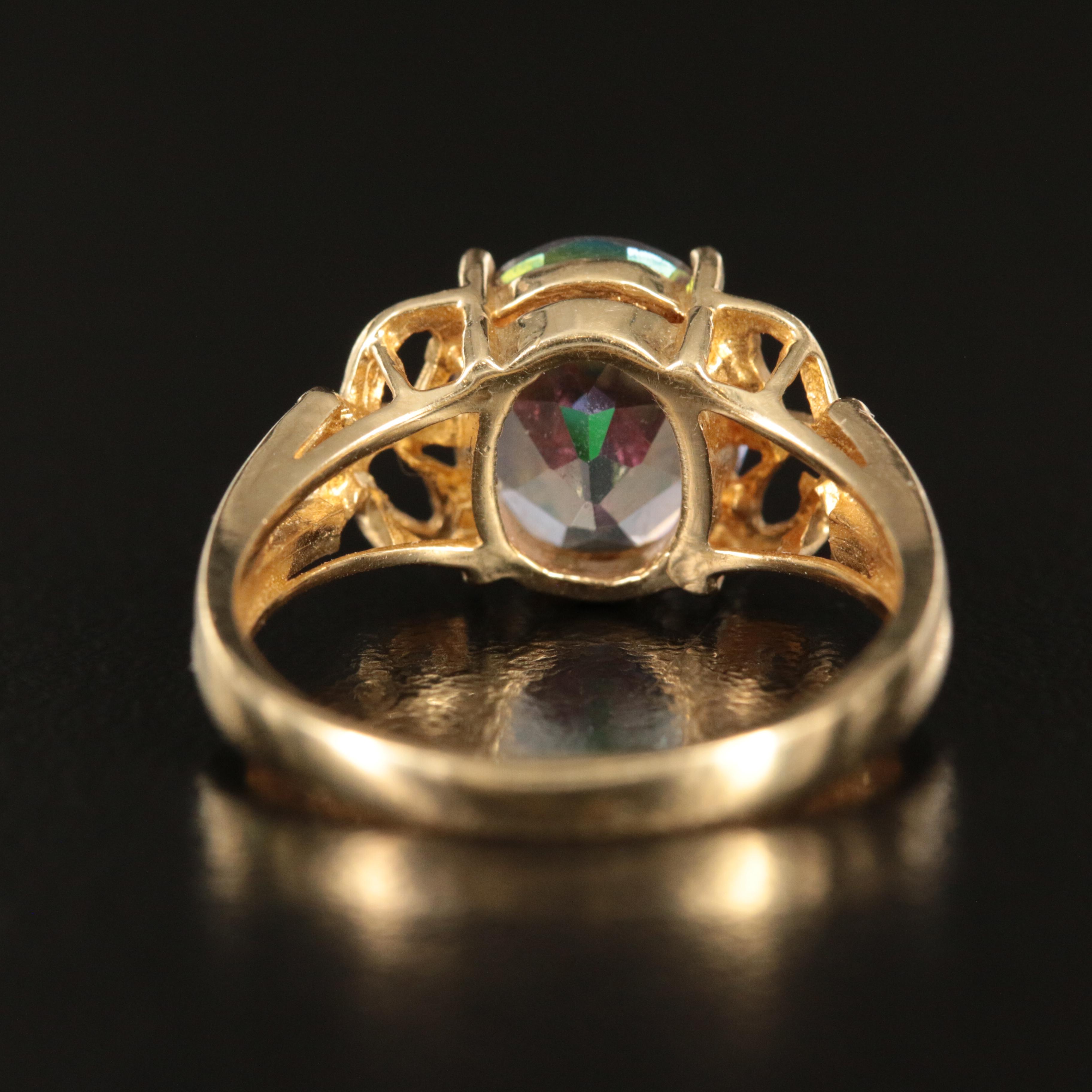 14K Mystic Topaz Ring