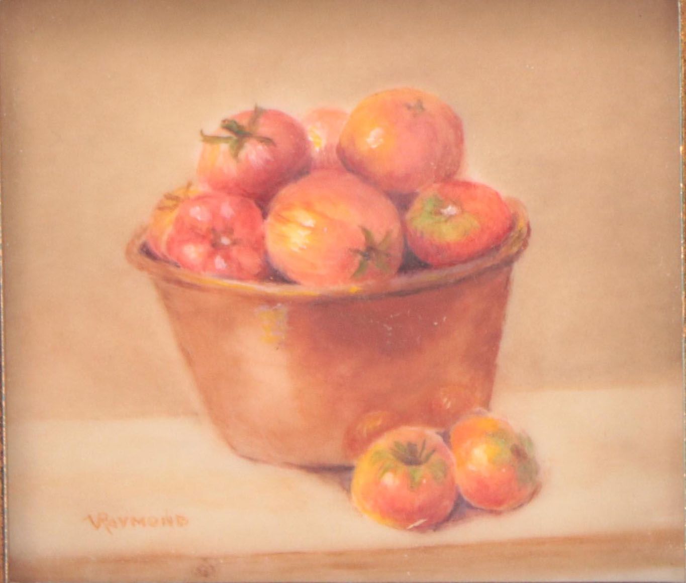 Set of Miniature Acrylic Paintings Including "Red Guardian"