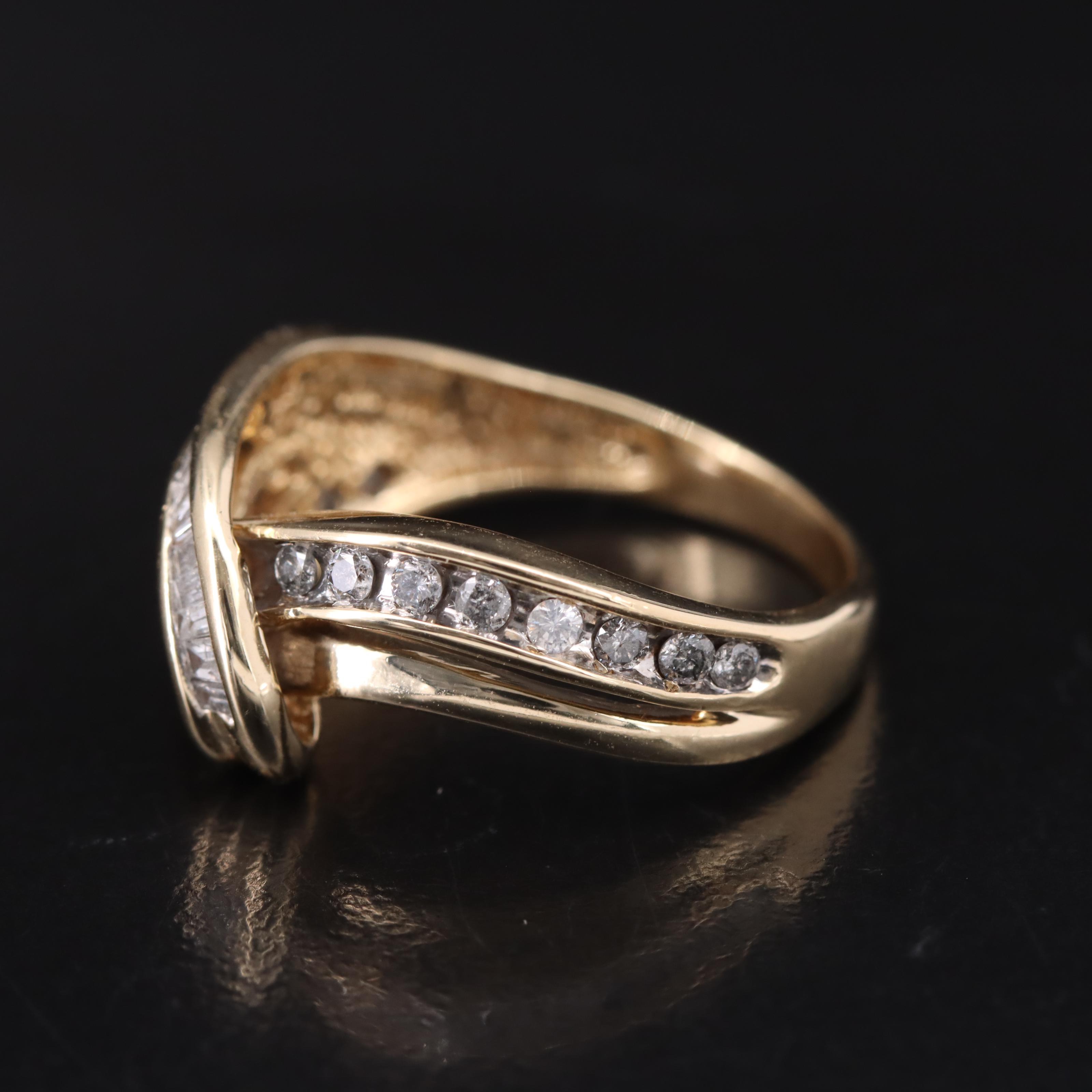 10K 0.50 CTW Diamond Knot Ring