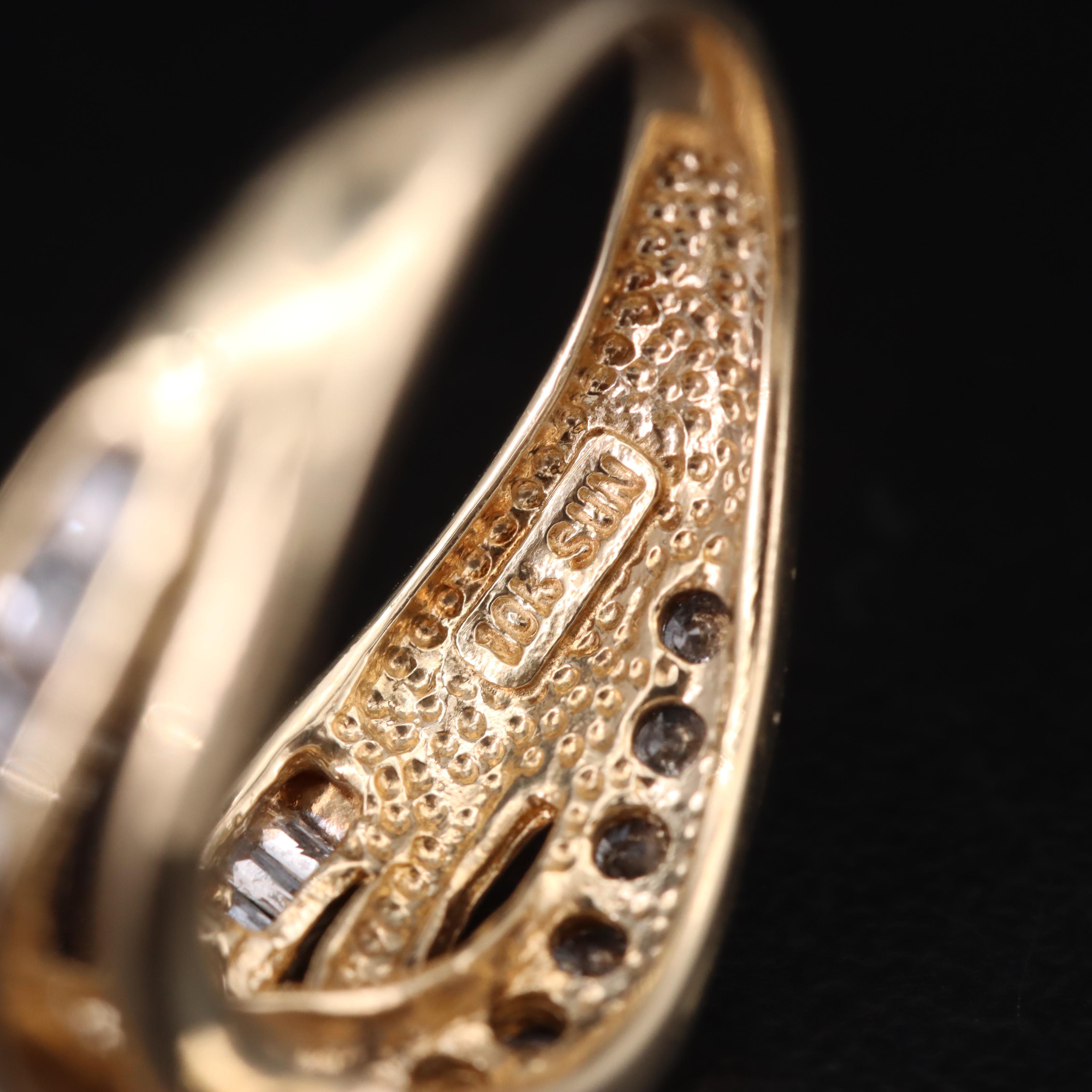 10K 0.50 CTW Diamond Knot Ring