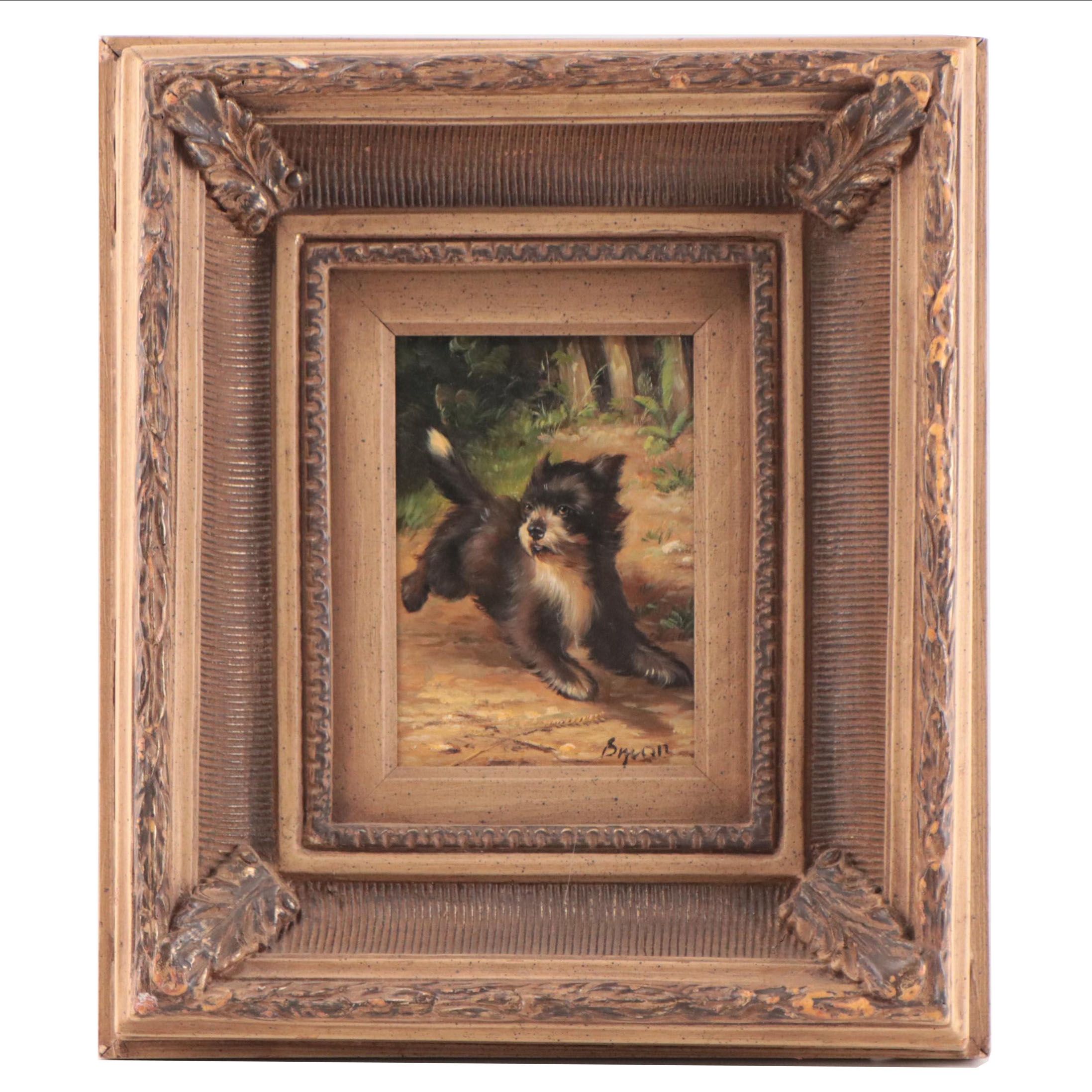 Oil Painting of Dog Portrait