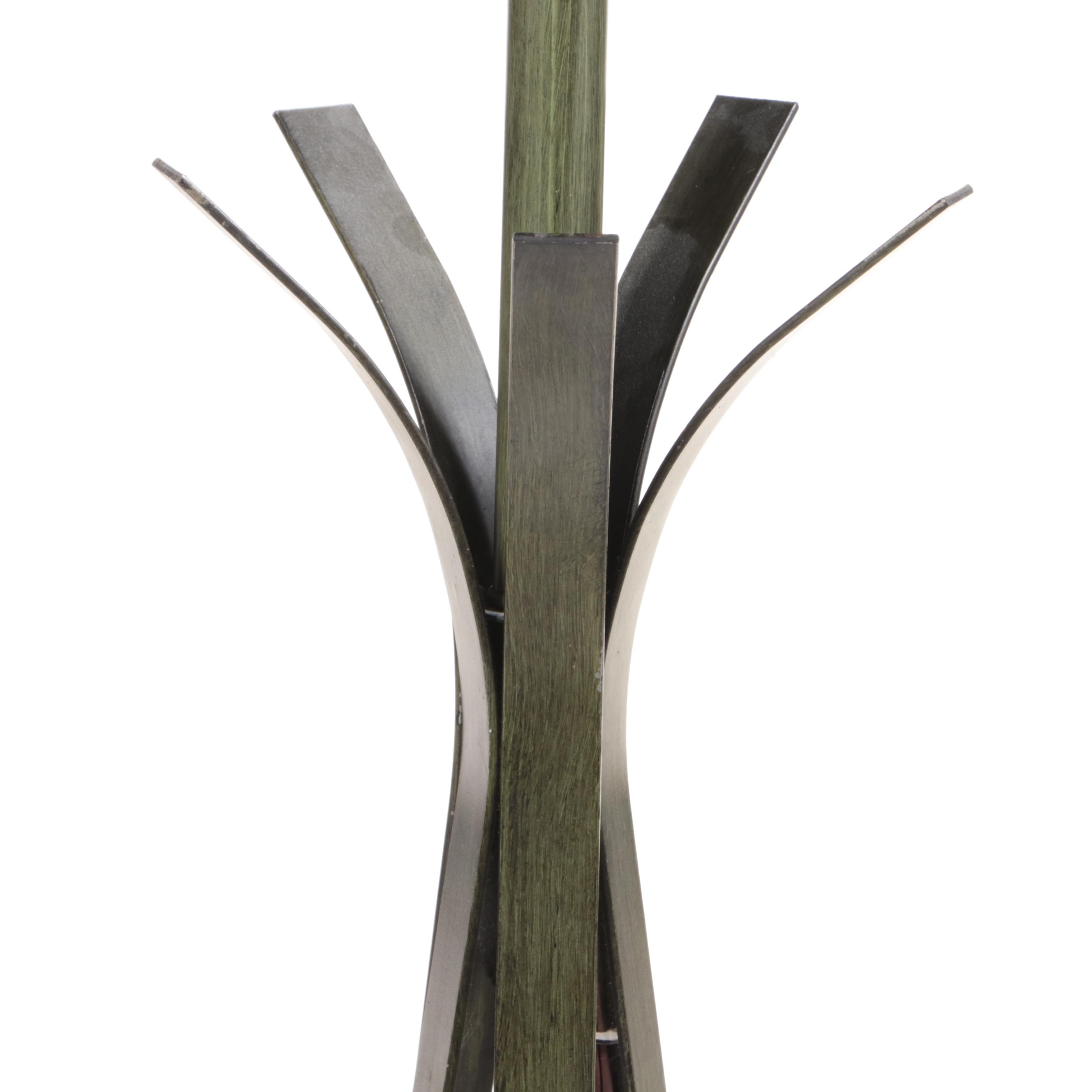 Modern Iron Strap Floor Standing Lamp, Mid-20th Century