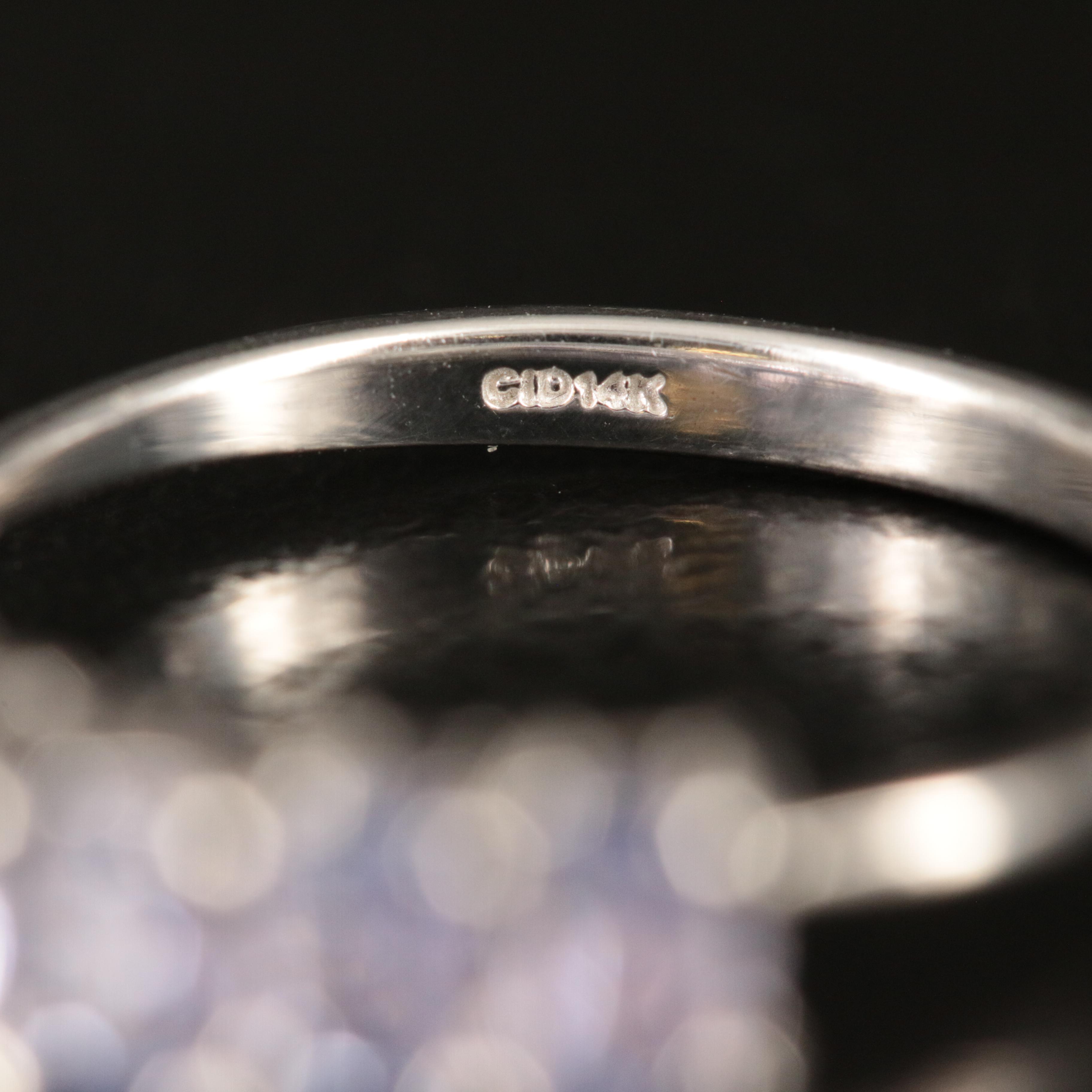 14K Tanzanite Stepped Band