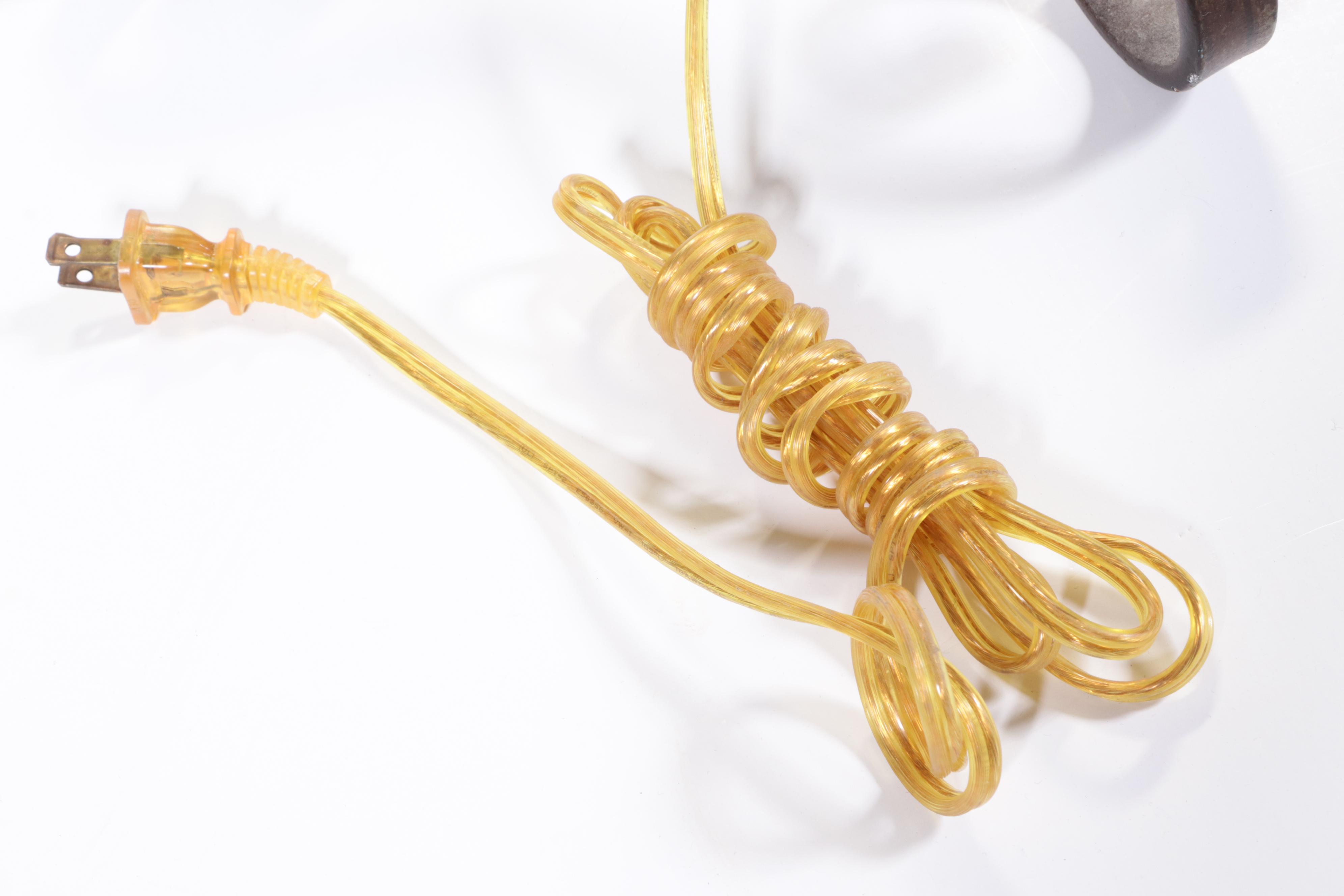 Colonial Style Wrought Iron Floor Lamp, Late 20th Century