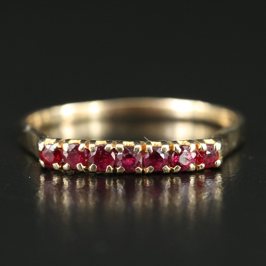 14K Ruby Band