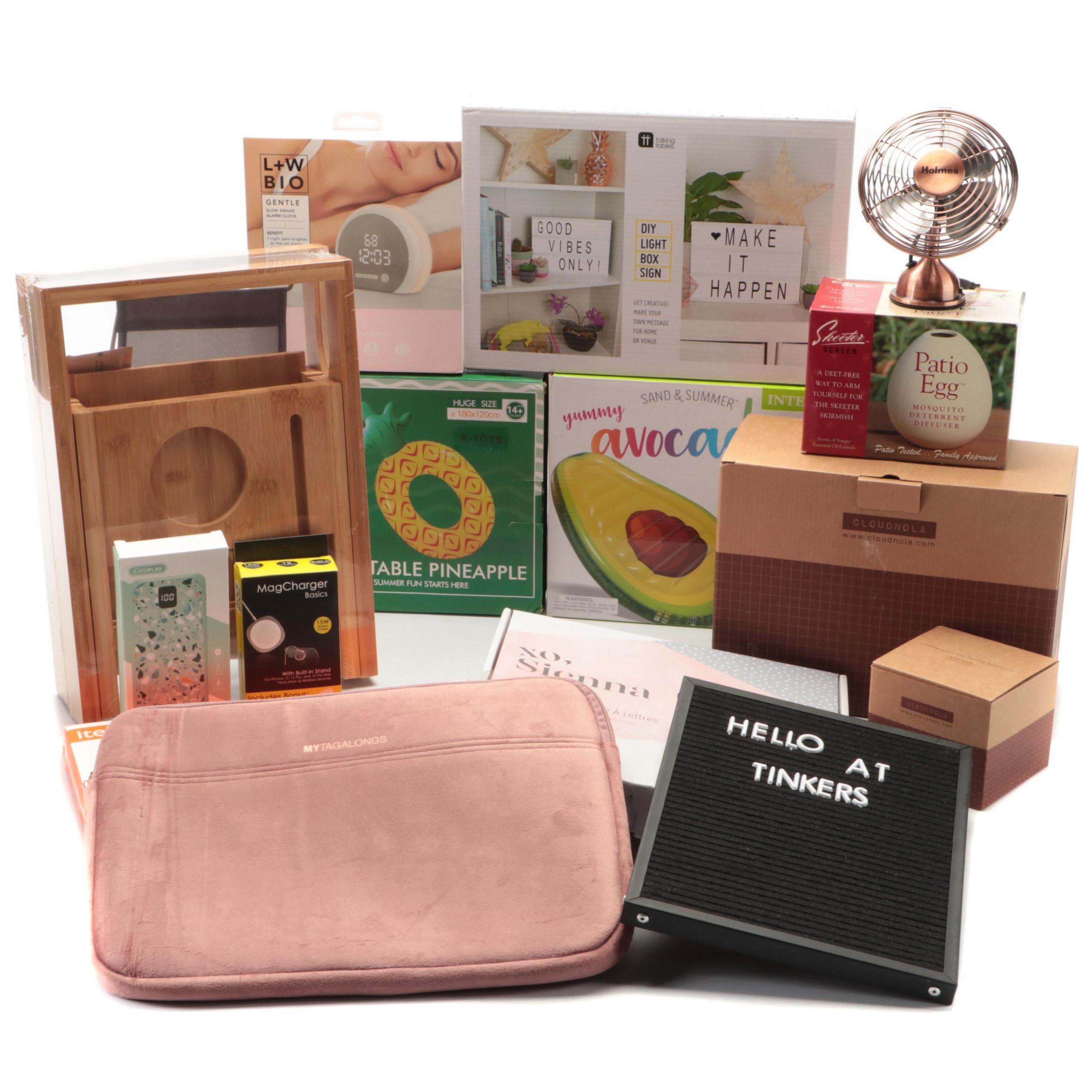 Contemporary Desktop and Patio Décor with Small Electronics