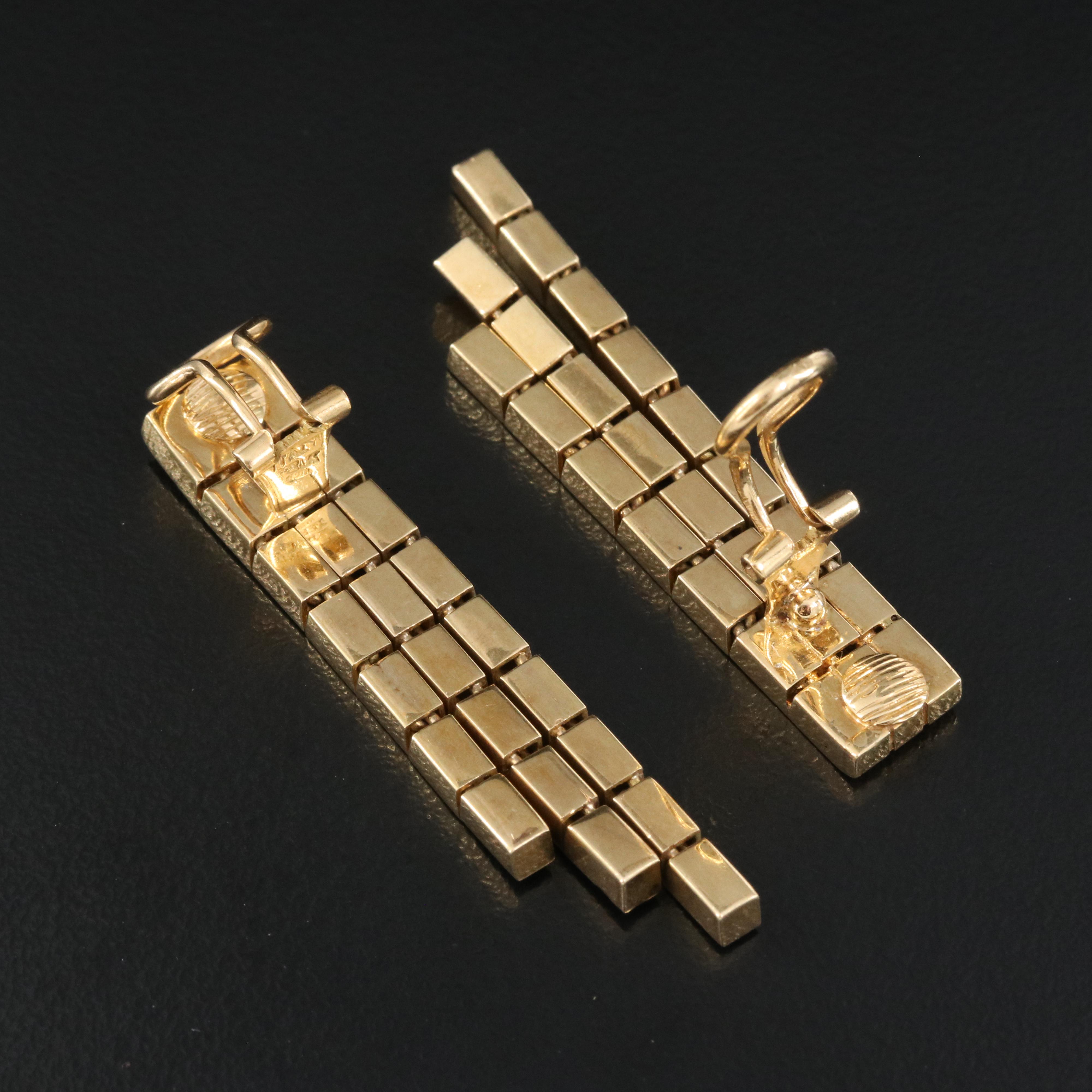 Italian 18K Fringe Earrings