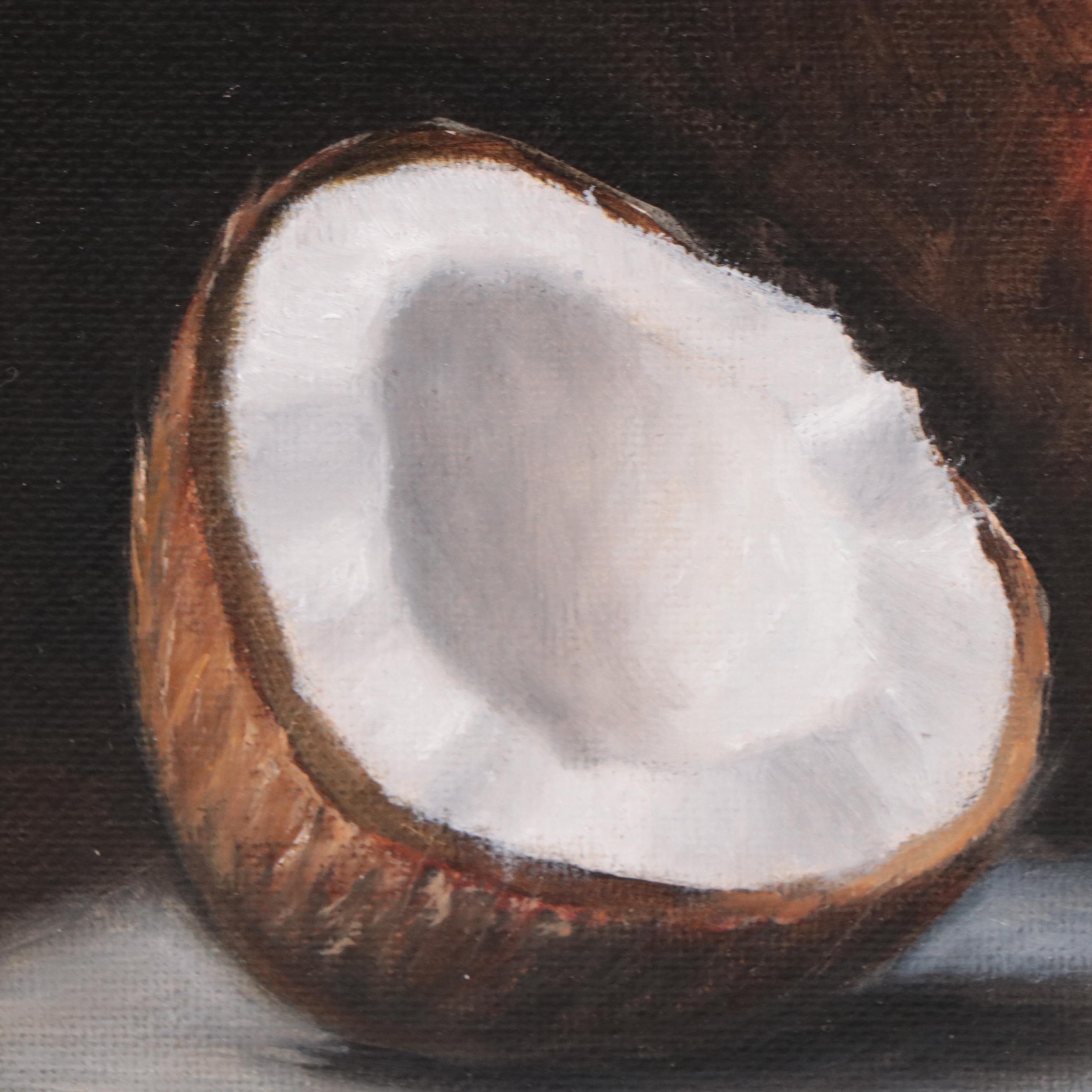 Houra H. Alghizzi Oil Painting "Coconut," 2023