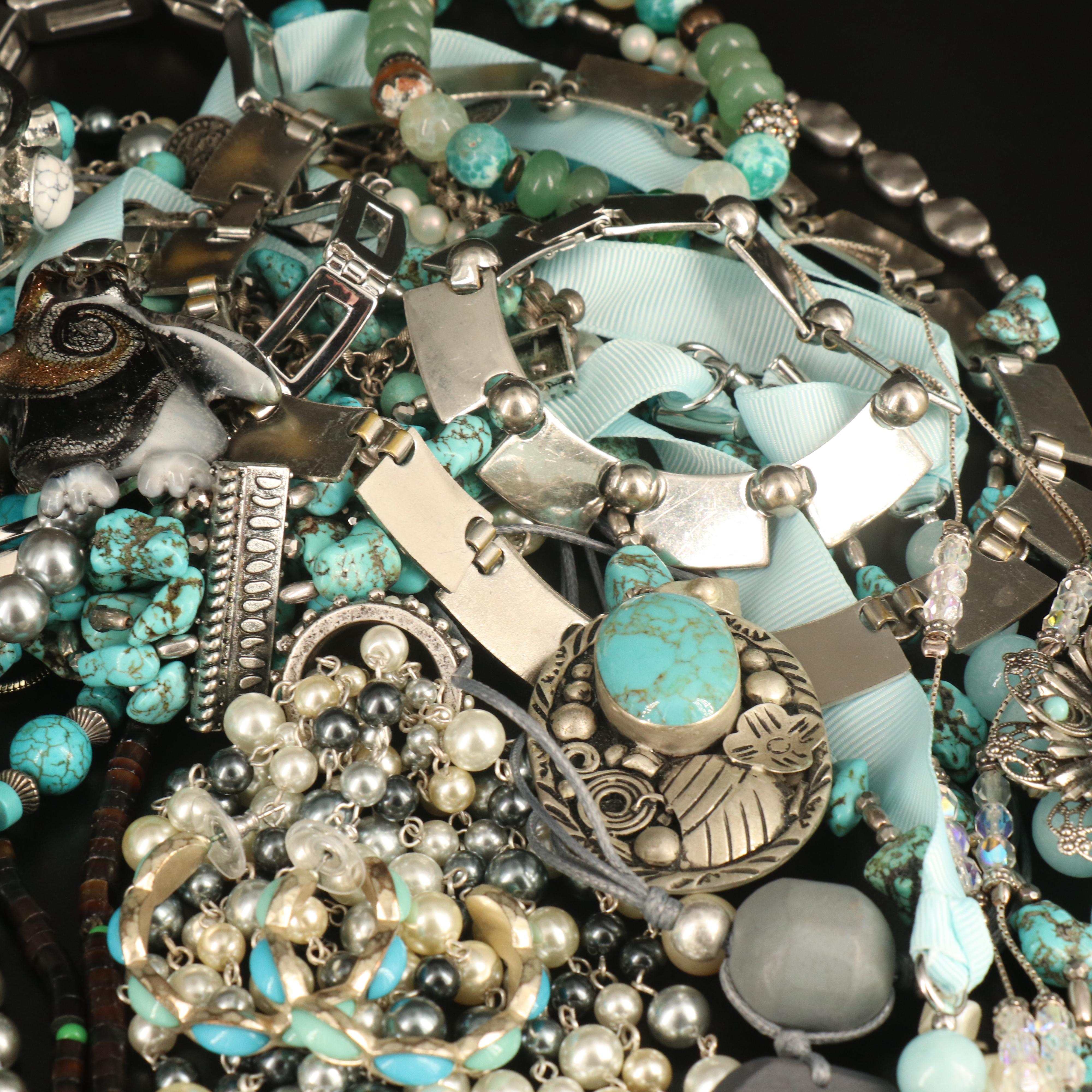 Turquoise, Aventurine and Sterling Featured in Jewelry Collection