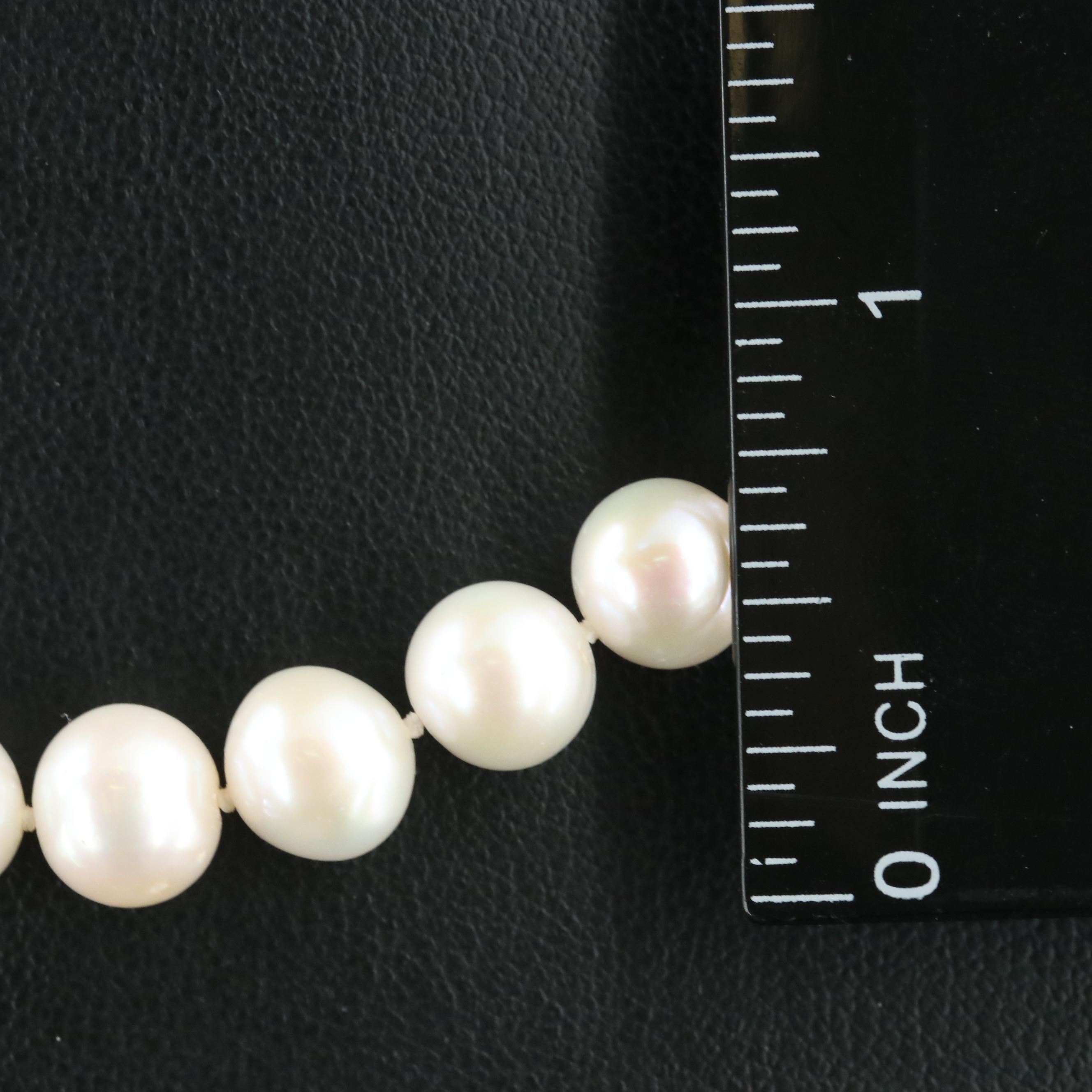 Pearl Necklace with 14K Clasp