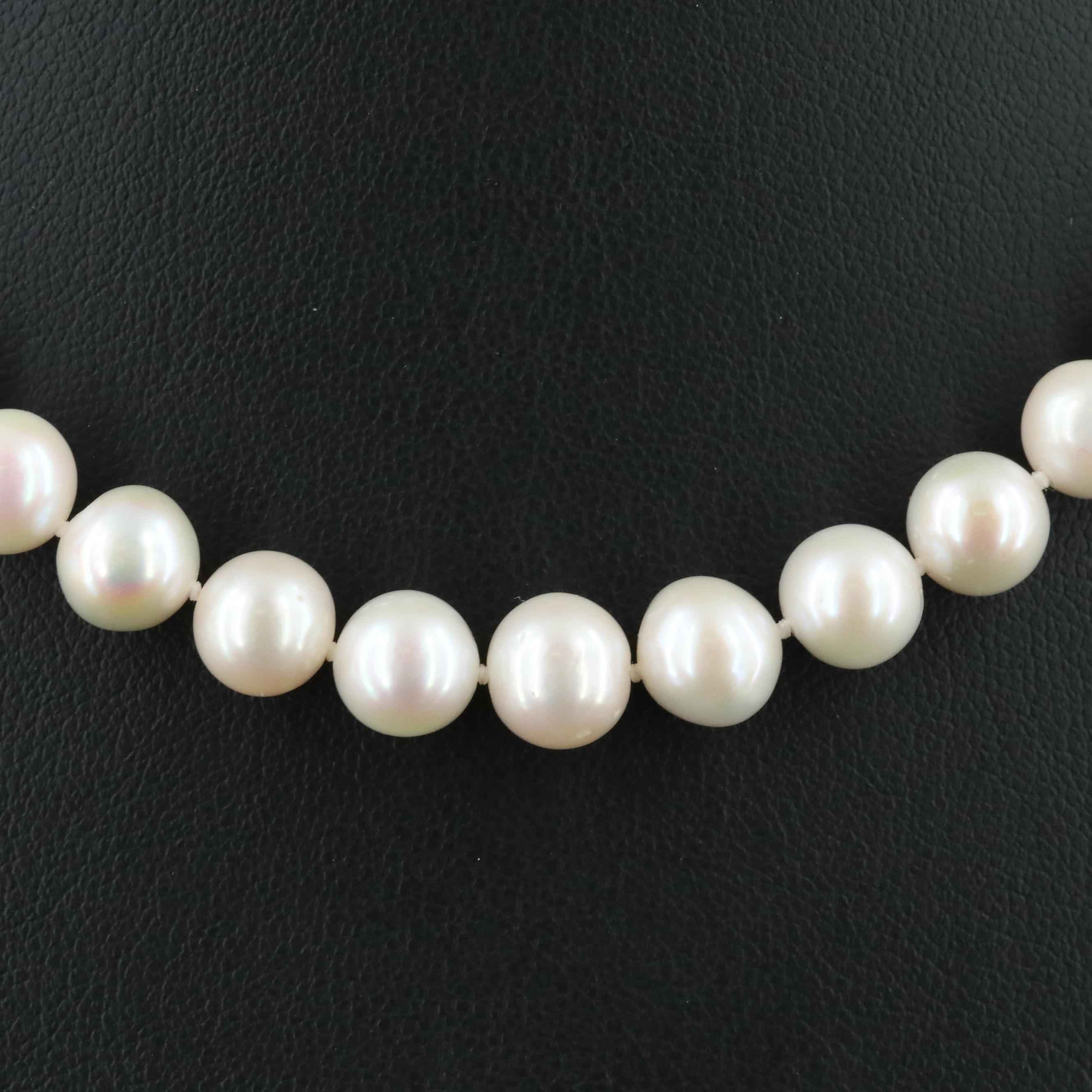 Pearl Necklace with 14K Clasp