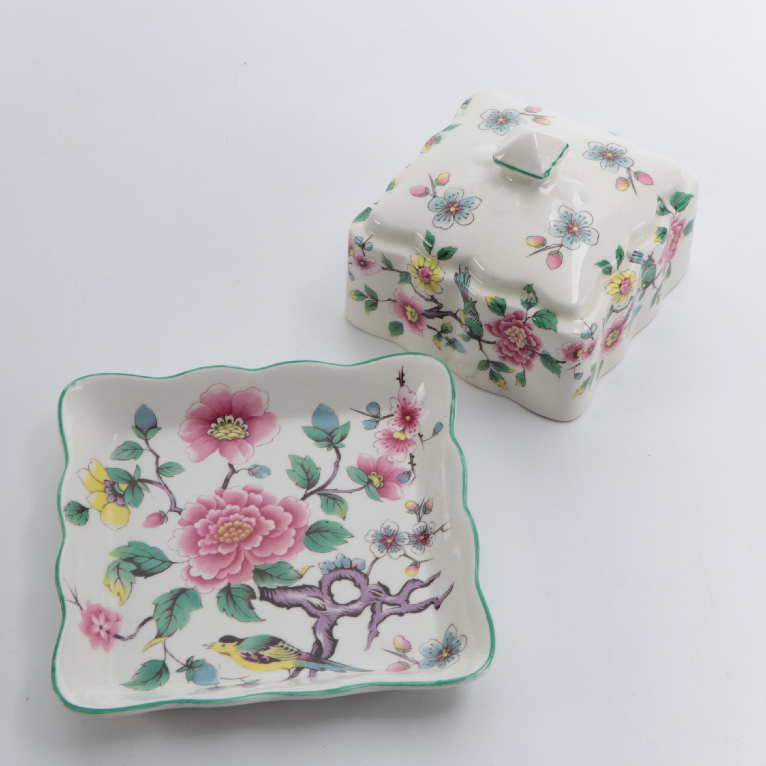 Royal Albert "Old Country Rose" Teapot with Assorted Porcelain Collection