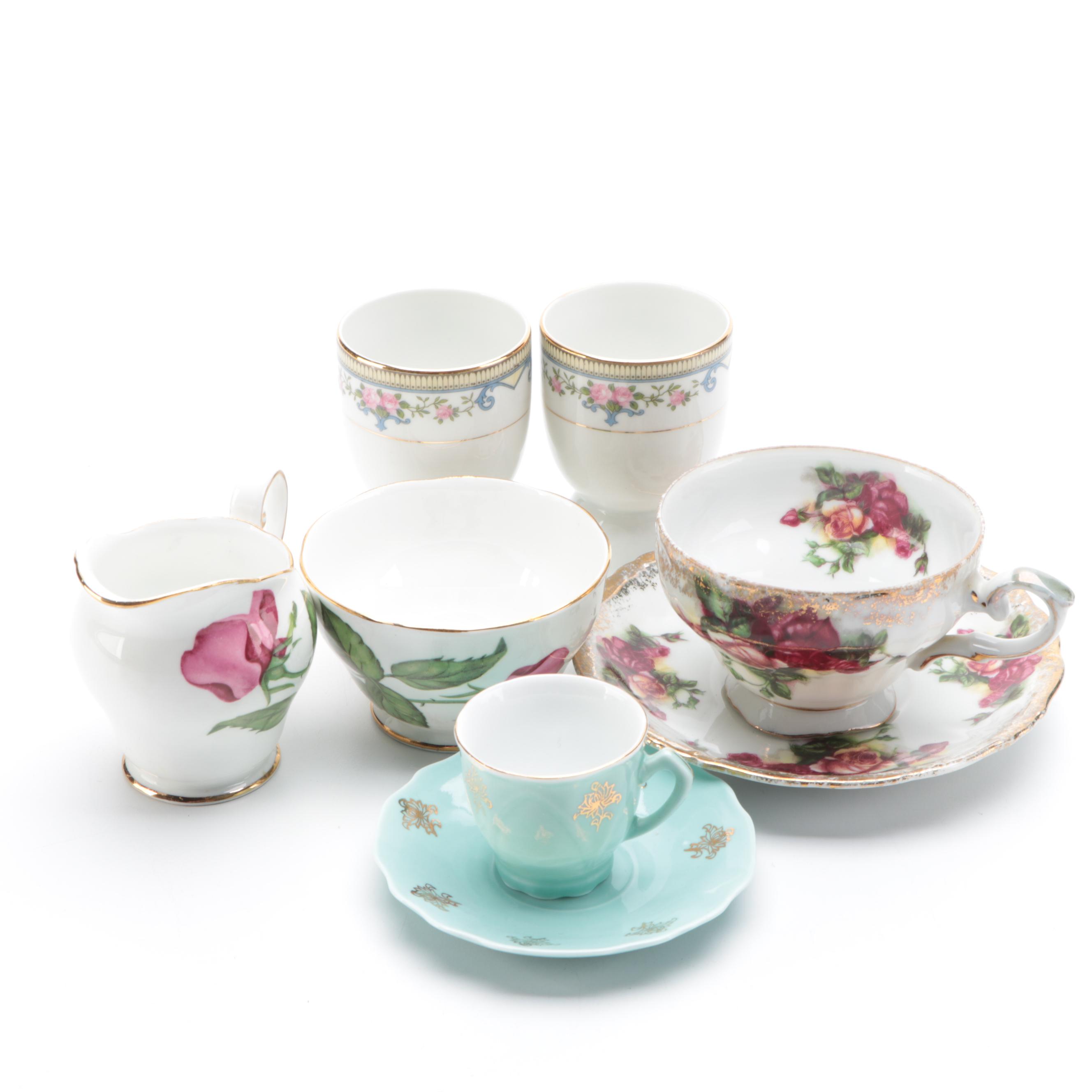 Royal Albert "Old Country Rose" Teapot with Assorted Porcelain Collection