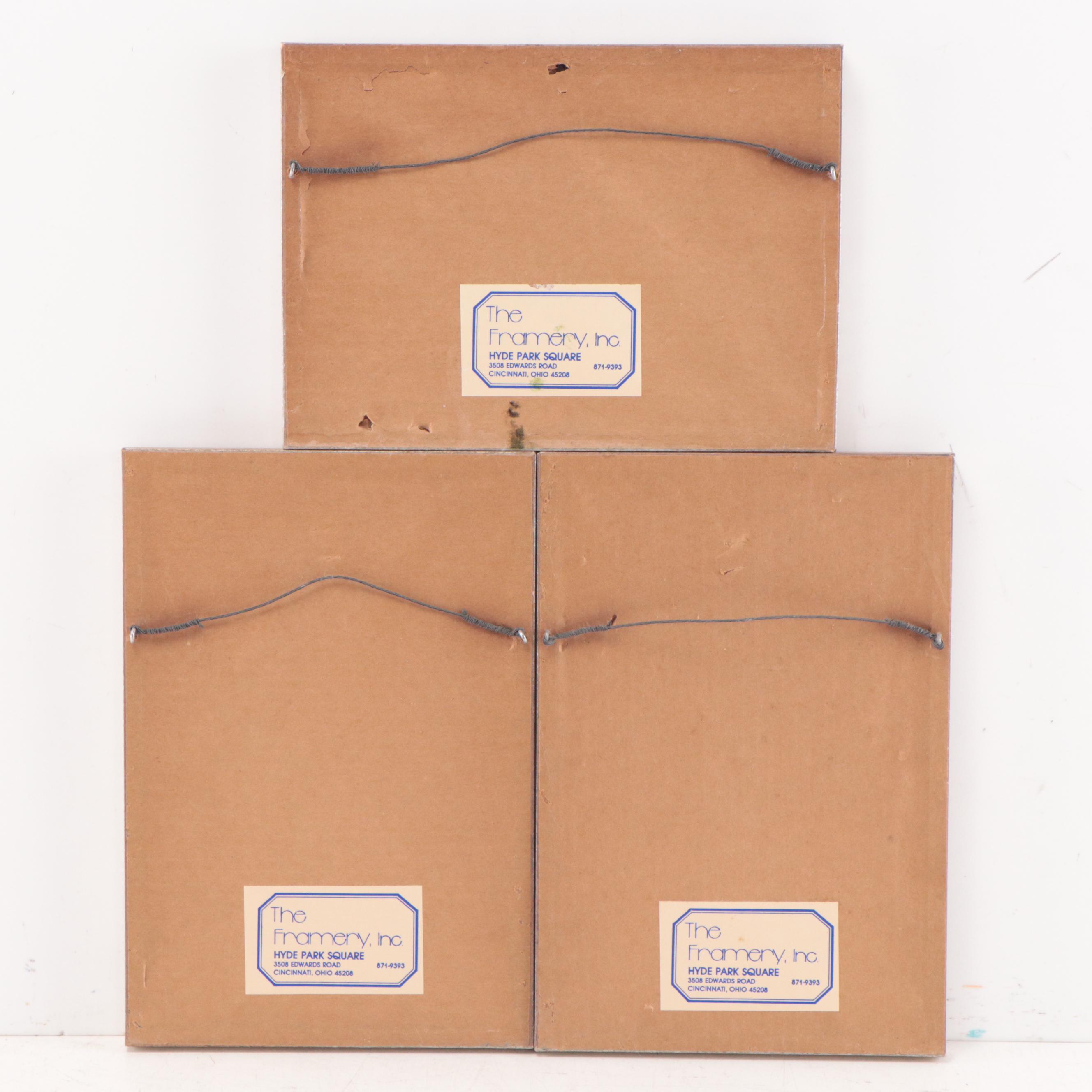 Mughal Style Gouache Paintings of Battle Scene and Portraits, 20th Century