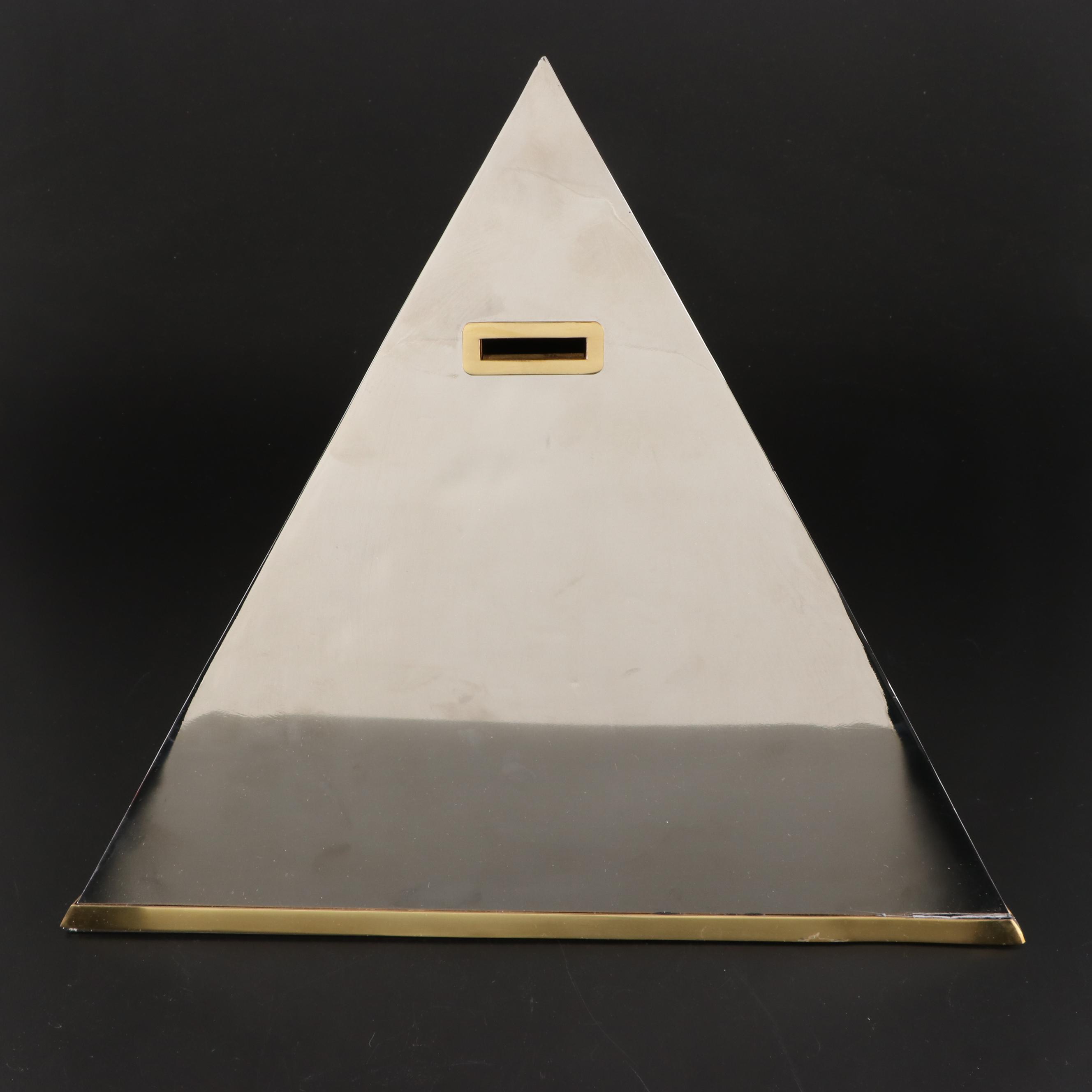 Nima Oberoi-Lunares Wishbone Bookends with Pyramid Bank