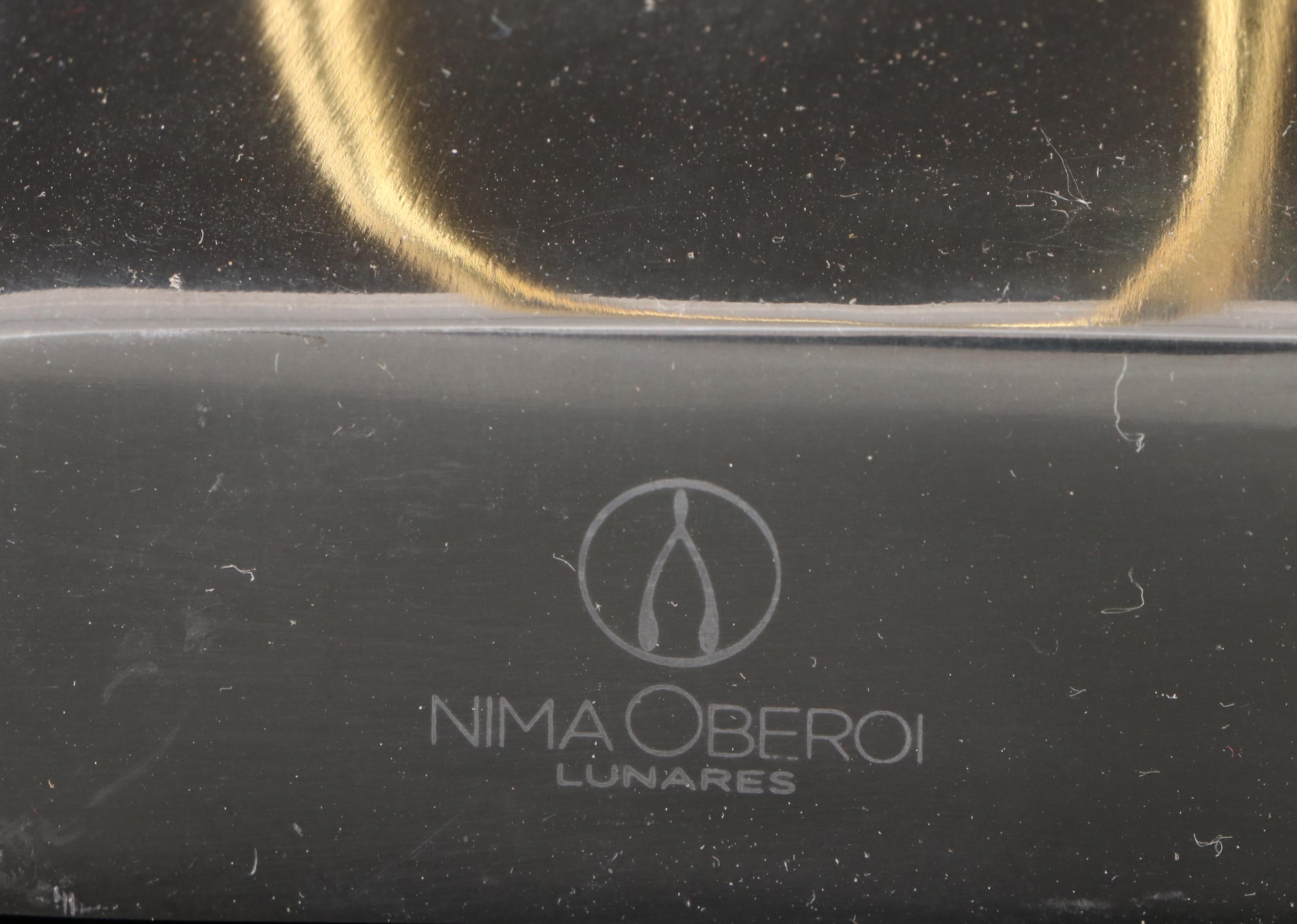 Nima Oberoi-Lunares Wishbone Bookends with Pyramid Bank