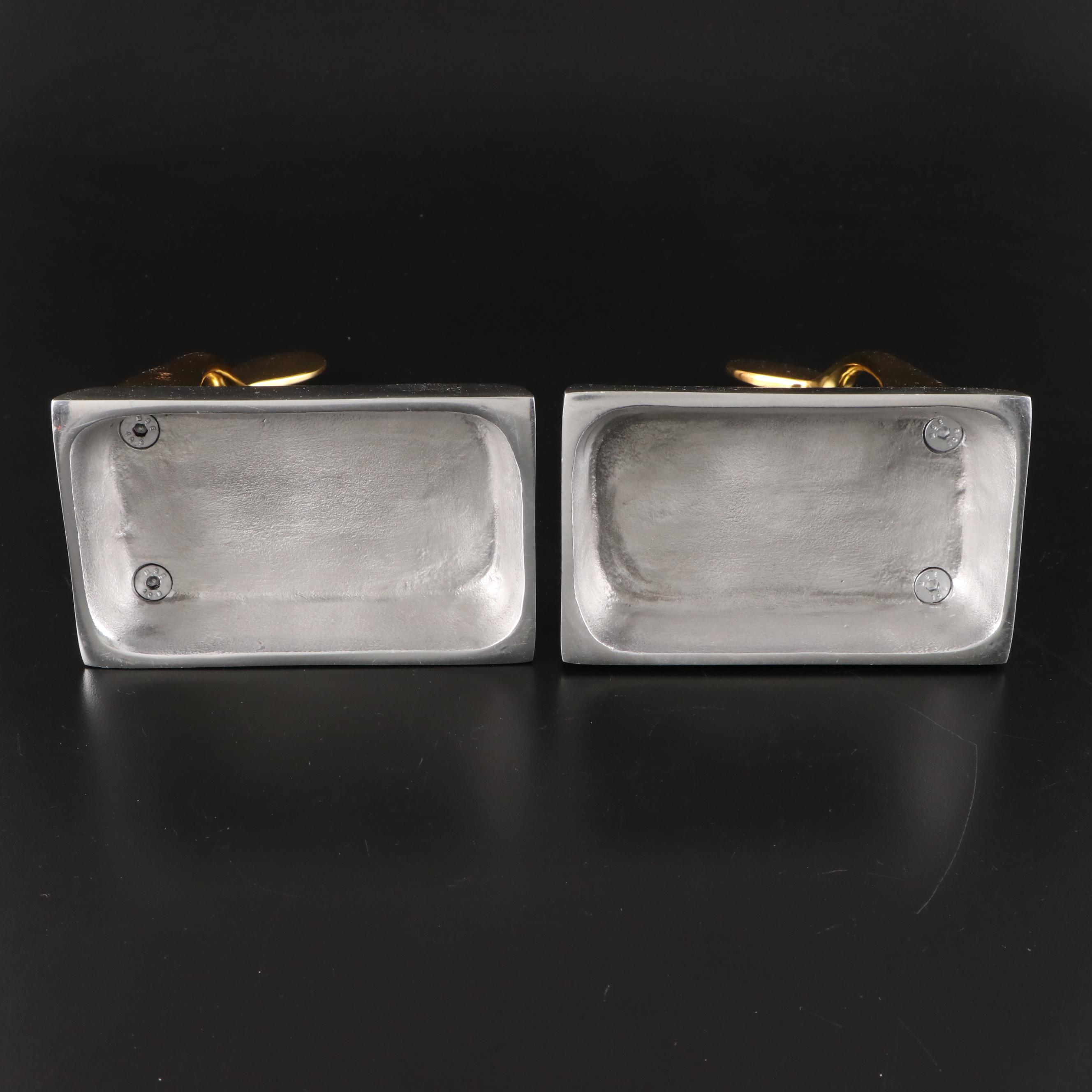 Nima Oberoi-Lunares Wishbone Bookends with Pyramid Bank