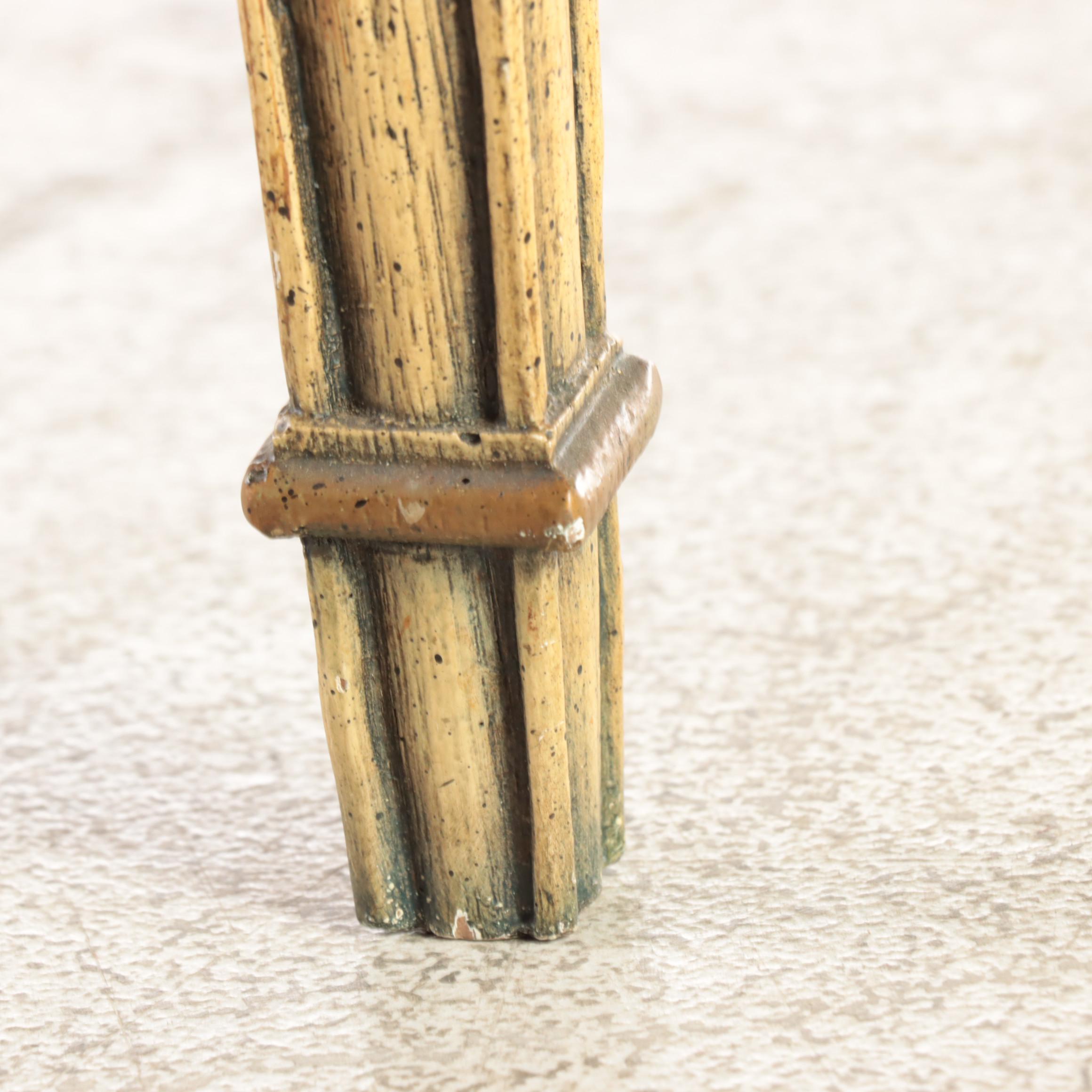 Rococo Style Carved Wood Round Coffee Table