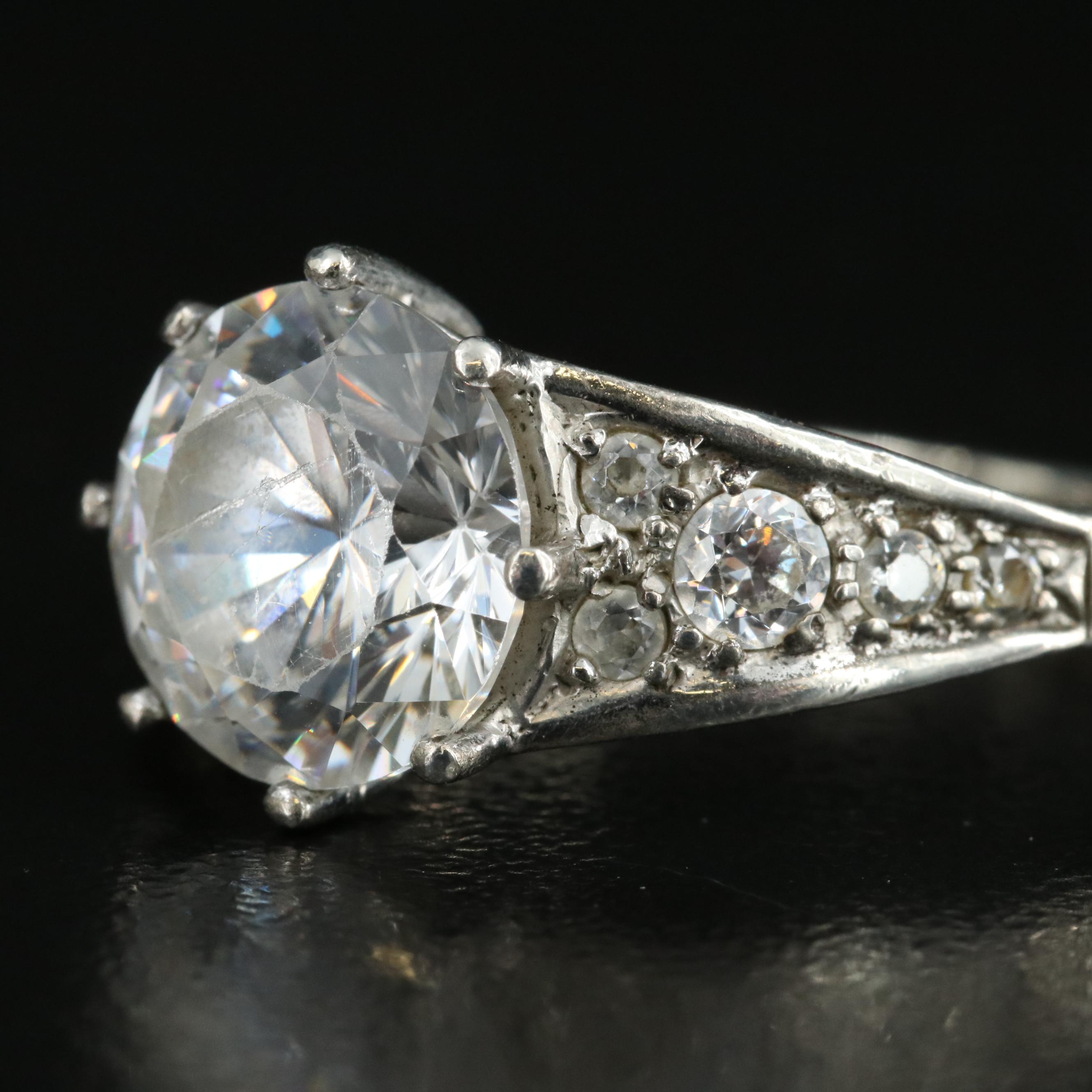 Sterling Cubic Zirconia Ring