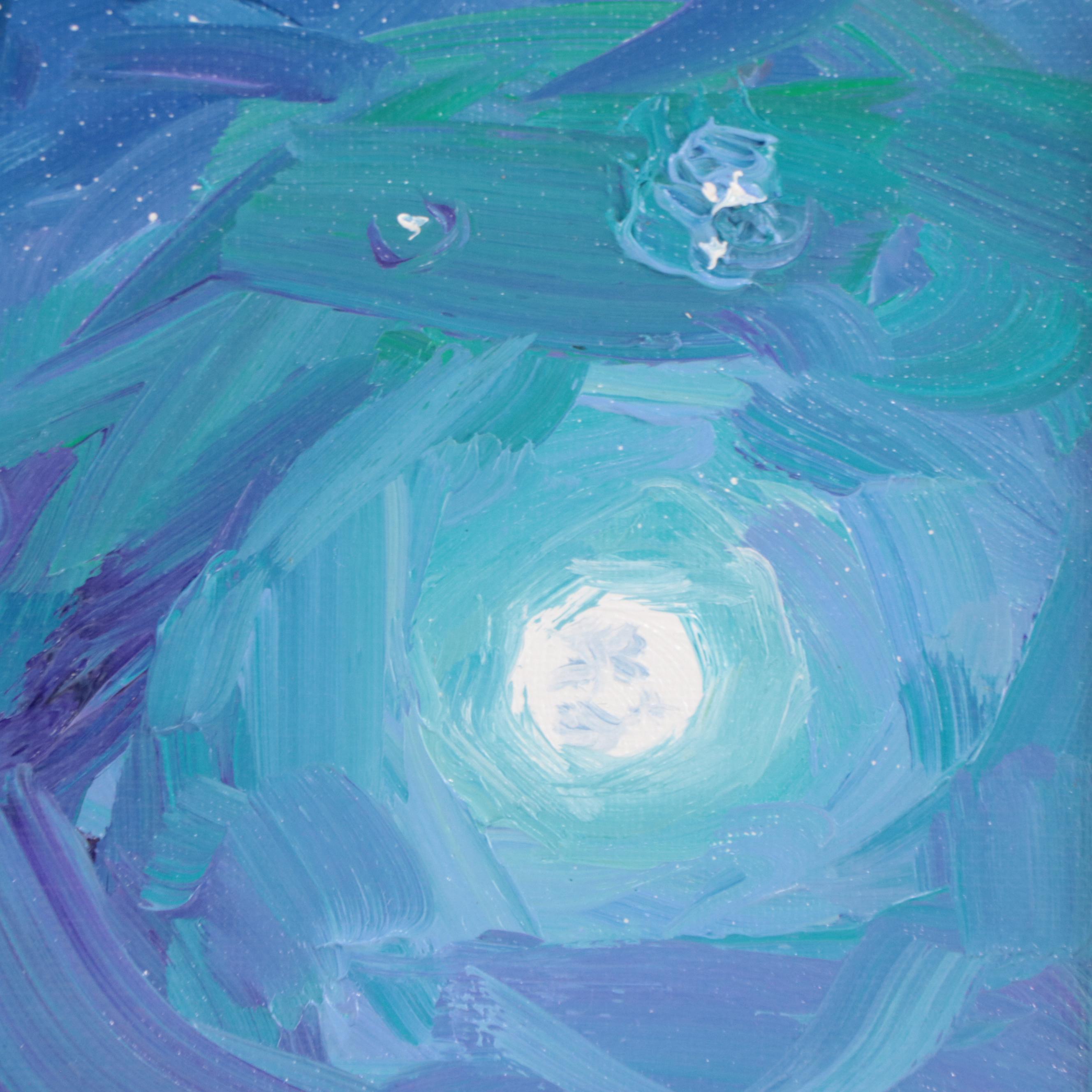 William Hawkins Nocturne Landscape Oil Painting, 2023